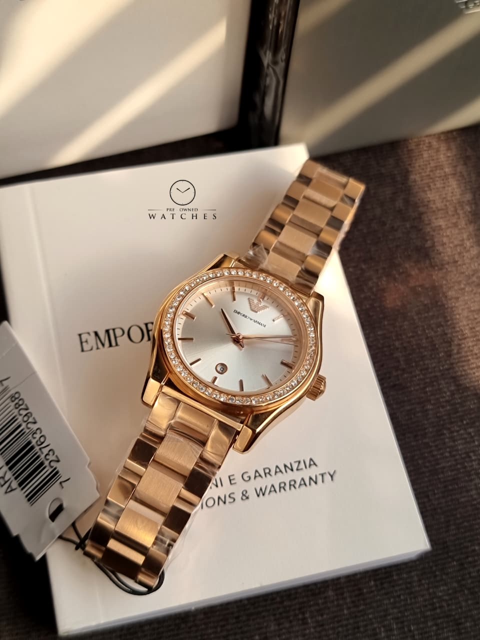 Emporio Armani Women’s Quartz Rose Gold Stainless Steel Silver Dial 32mm Watch AR11558 - Image 6