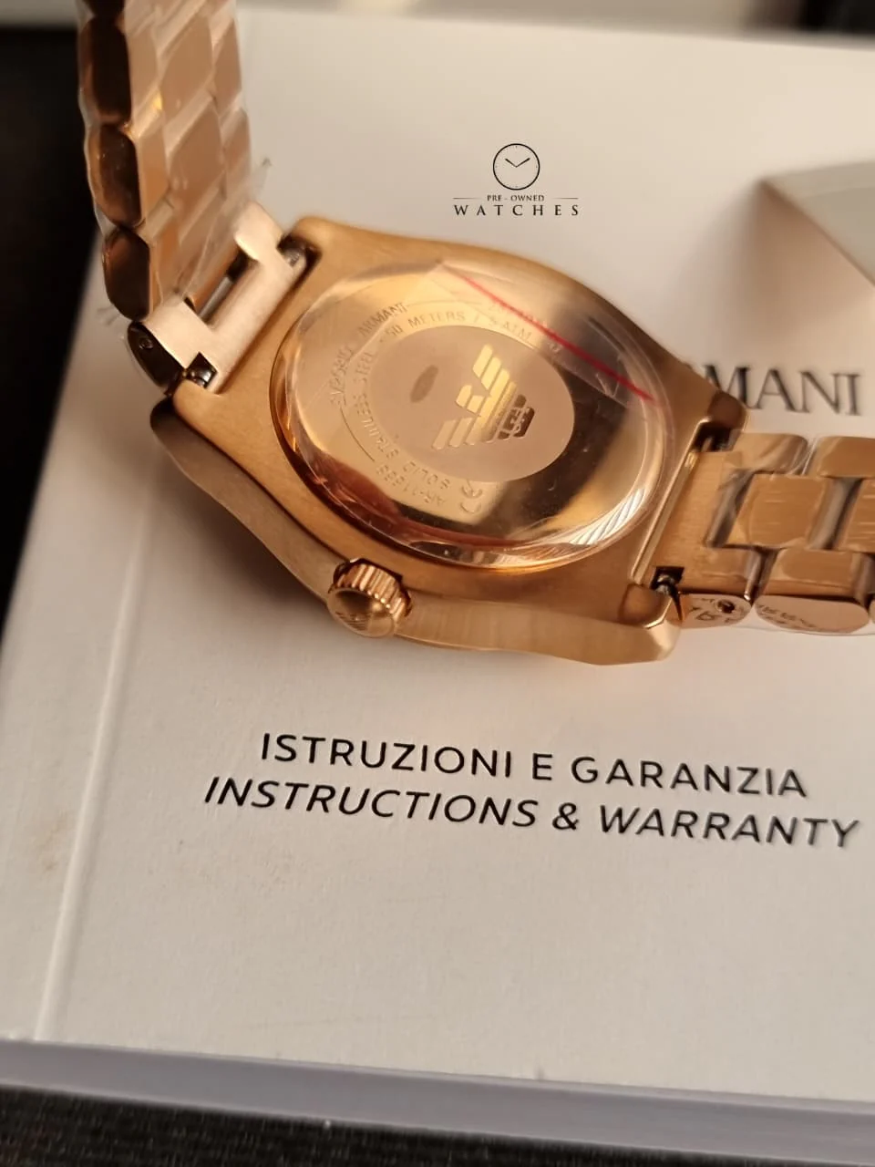 Emporio Armani Women’s Quartz Rose Gold Stainless Steel Silver Dial 32mm Watch AR11558 - Image 7