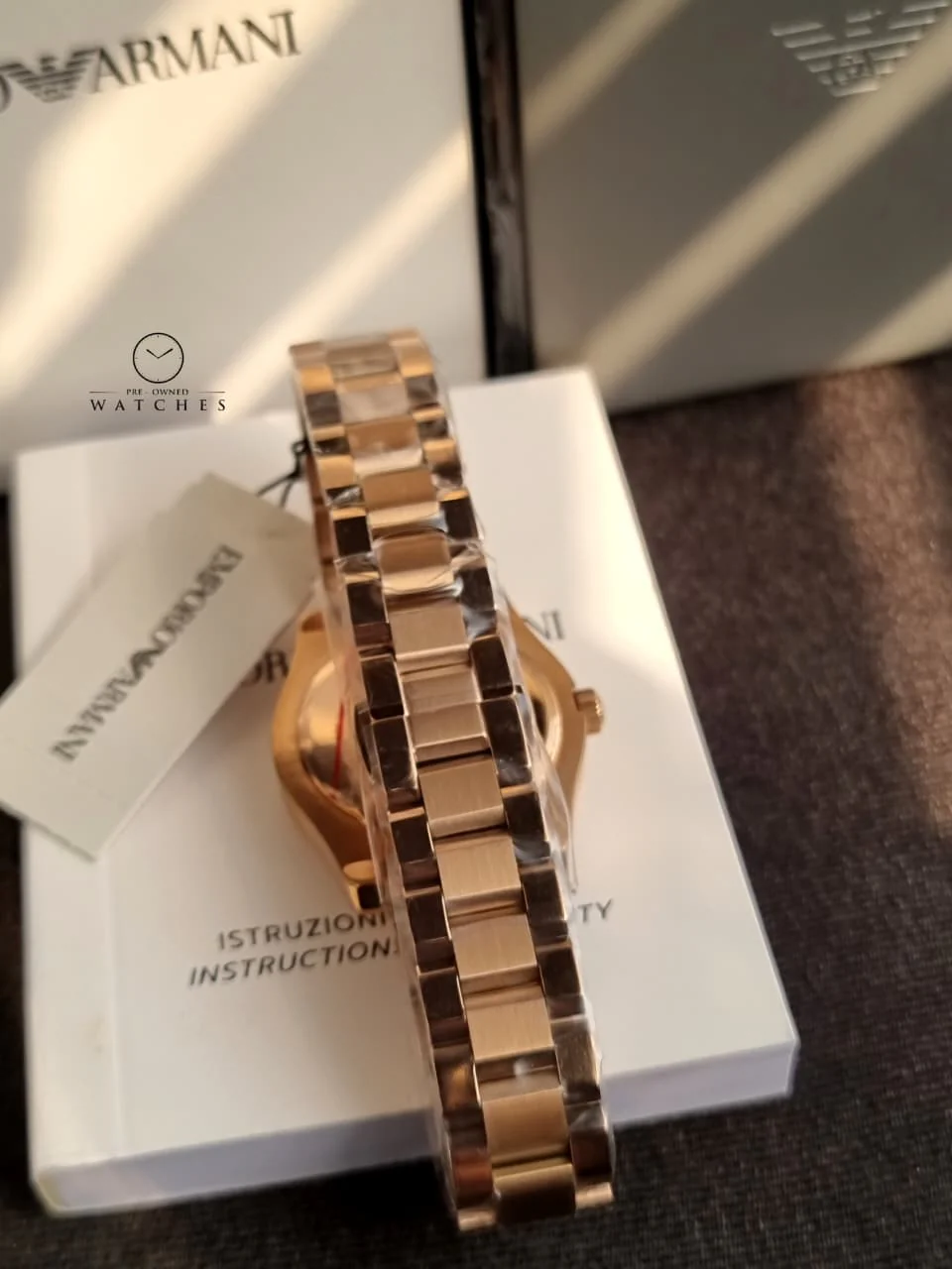 Emporio Armani Women’s Quartz Rose Gold Stainless Steel Silver Dial 32mm Watch AR11558 - Image 8
