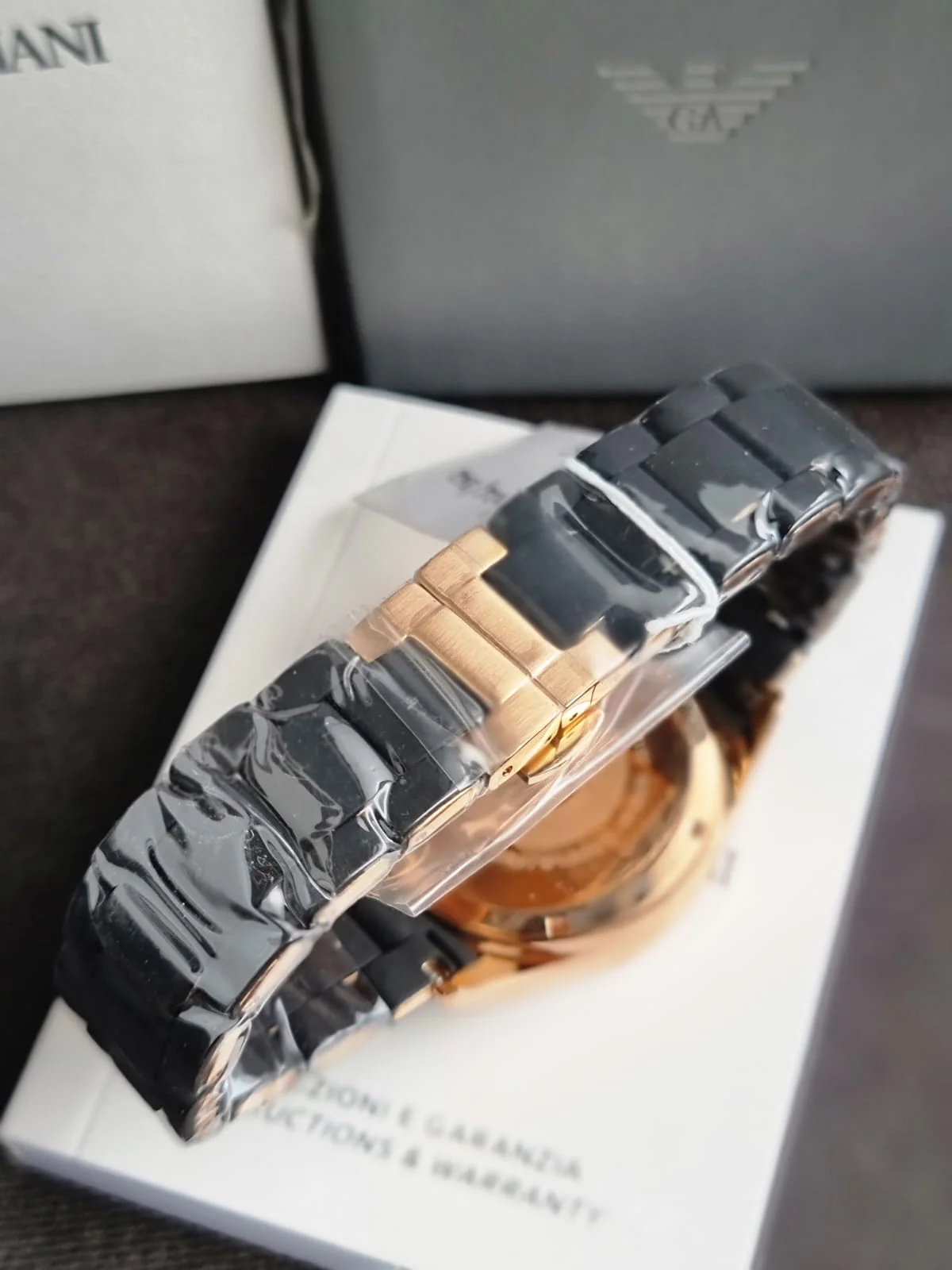 Emporio Armani Women’s Quartz Silicone Strap Black Dial 38mm Watch AR5906 - Image 3