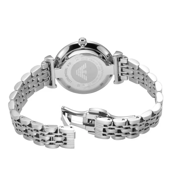 Emporio Armani Women’s Quartz Silver Stainless Steel Blue Dial 32mm Watch AR11594 - Image 2