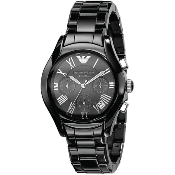 Emporio Armani Women’s Quartz Stainless Steel Black Dial 38mm Watch AR1401