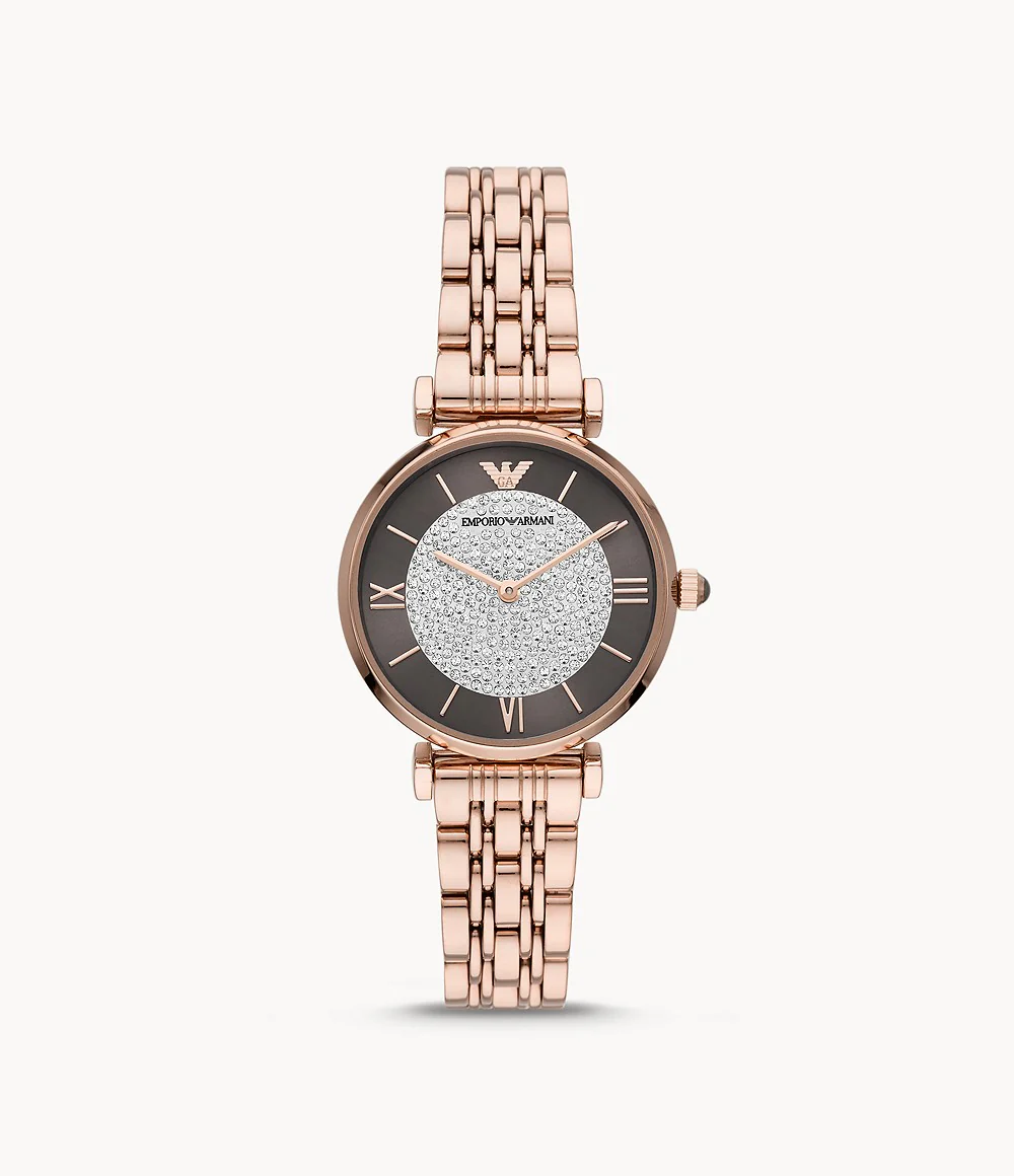 Emporio Armani Women’s Quartz Stainless Steel Brown Dial 32mm Watch AR11402