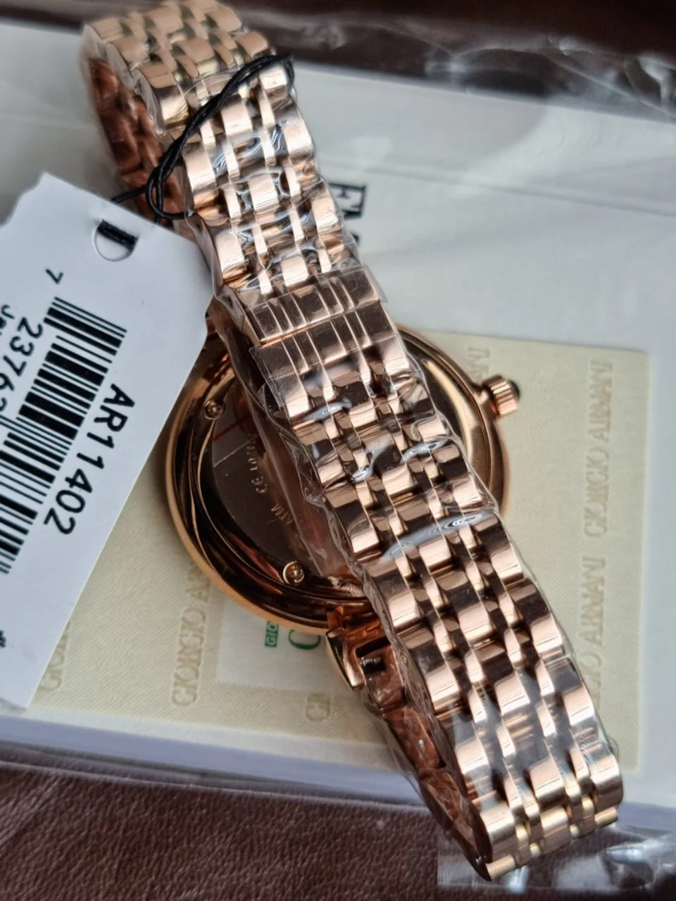 Emporio Armani Women’s Quartz Stainless Steel Brown Dial 32mm Watch AR11402 - Image 4
