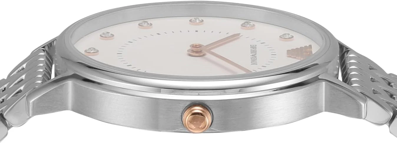 Emporio Armani Women's AR2511 Kappa Analog Display Analog Quartz Silver Watch - Image 3