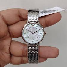 Emporio Armani Women's AR2511 Kappa Analog Display Analog Quartz Silver Watch - Image 5