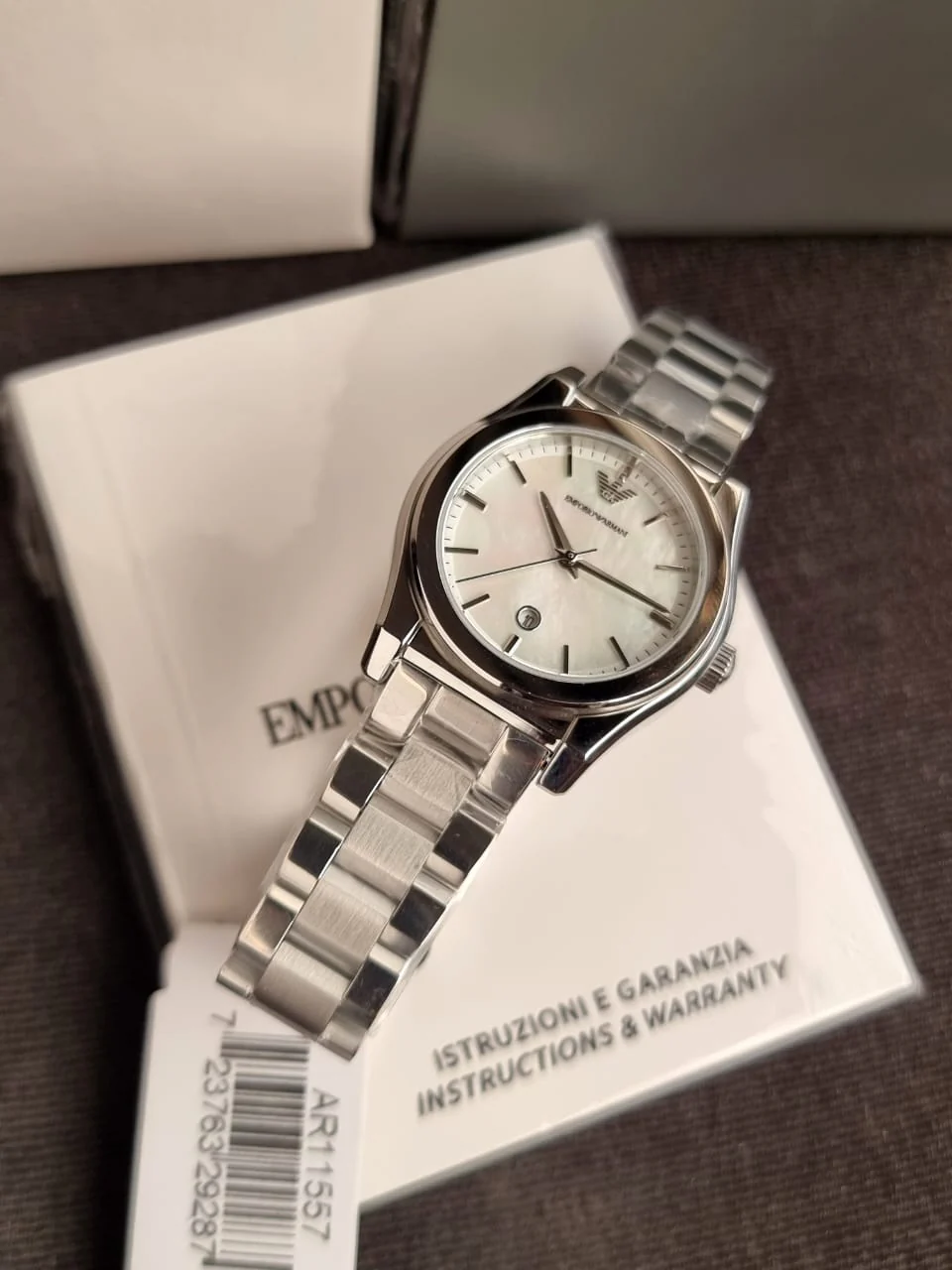 Emporio Armani Women's Watch, Three-Hand Movement, Stainless Steel Watch with a 32mm case Size - Image 6