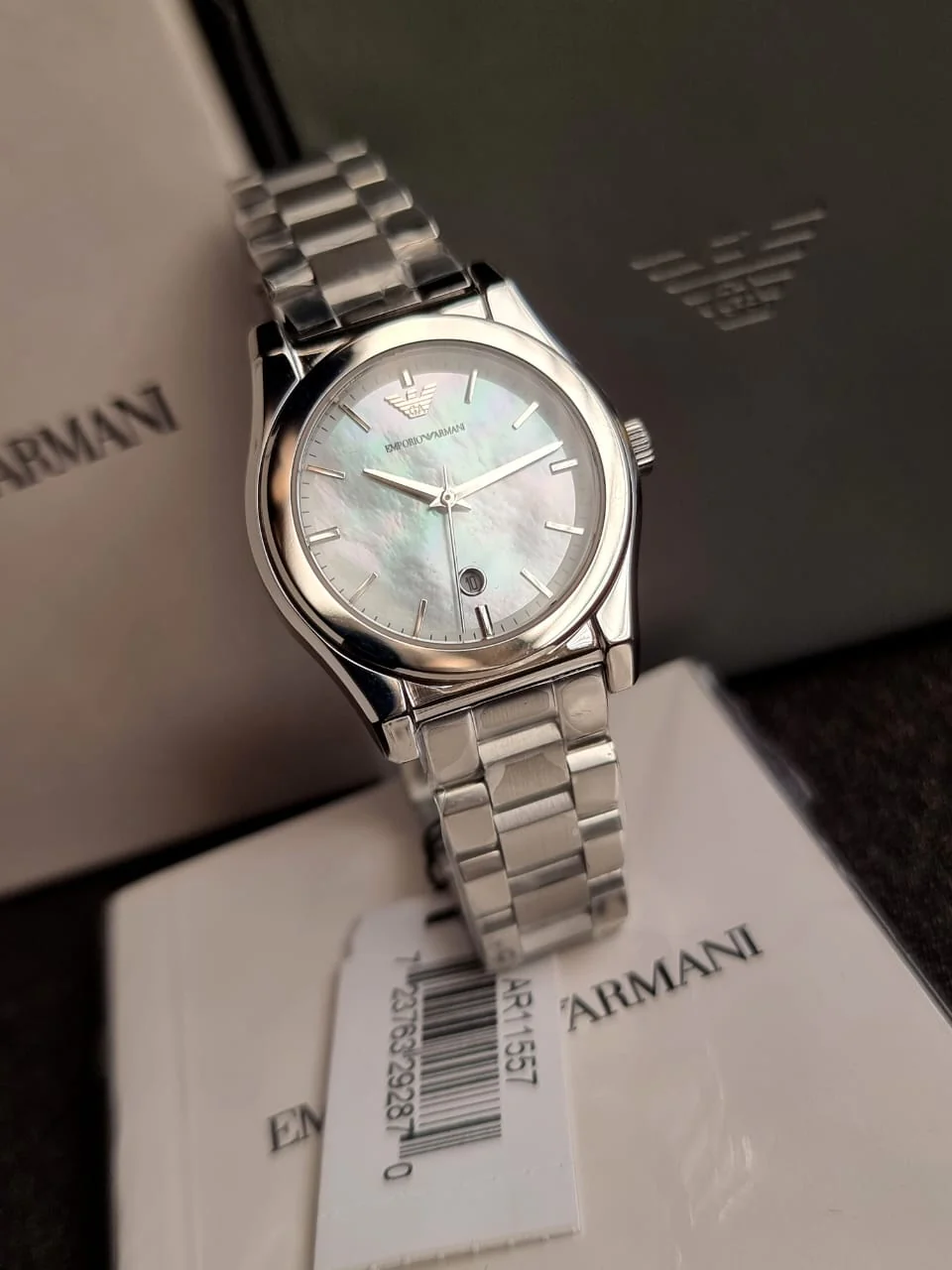 Emporio Armani Women's Watch, Three-Hand Movement, Stainless Steel Watch with a 32mm case Size - Image 8