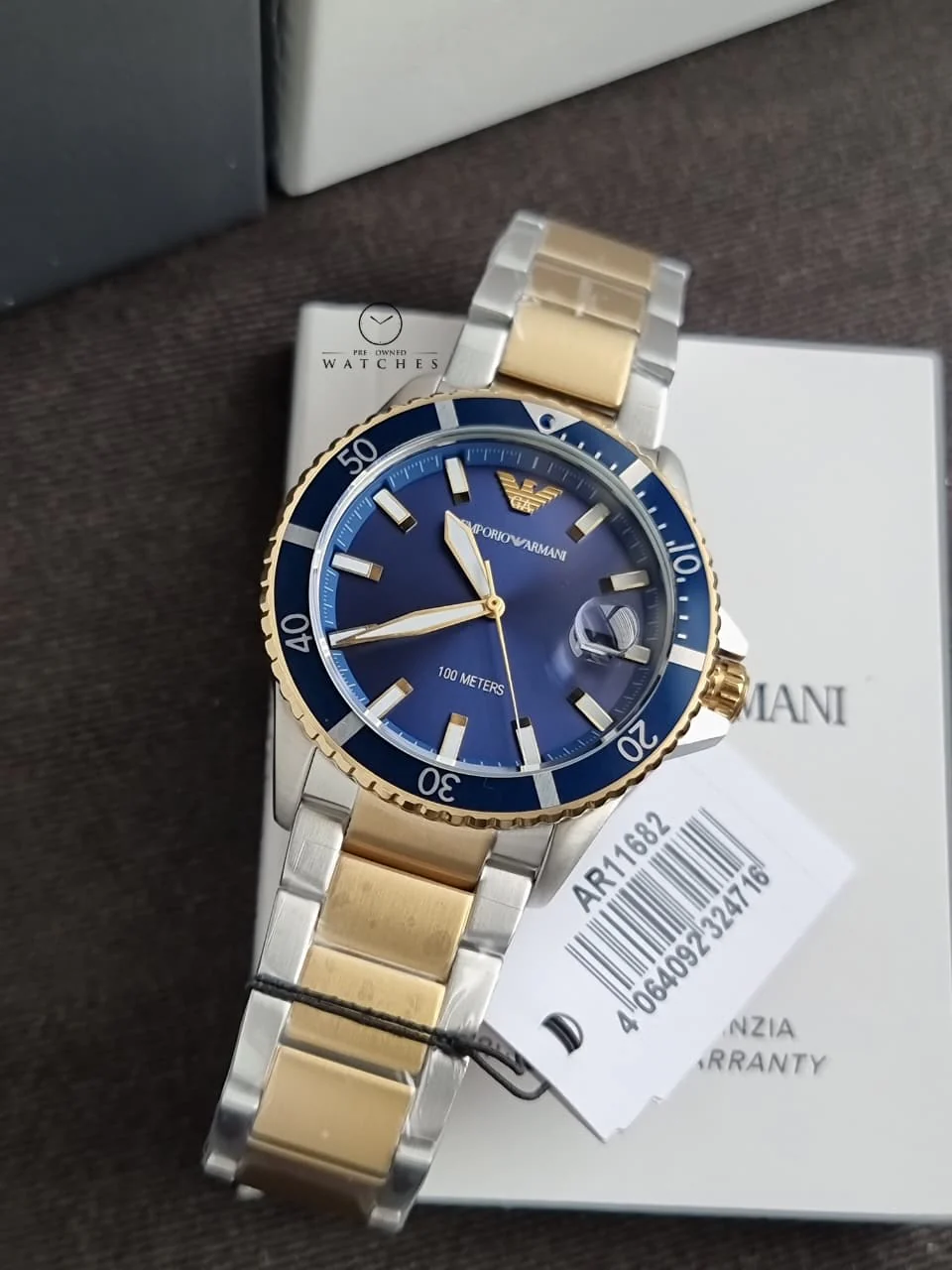 Emporio Armani World Explorer A11682 Men's Watch – Blue Dial, Stainless Steel, Quartz - Image 2