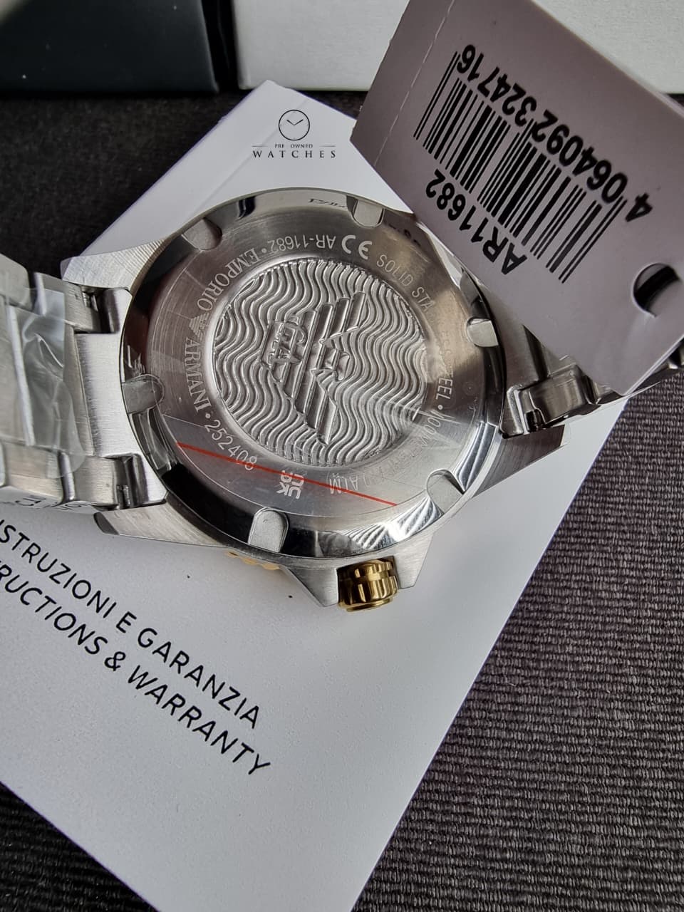 Emporio Armani World Explorer A11682 Men's Watch – Blue Dial, Stainless Steel, Quartz - Image 4