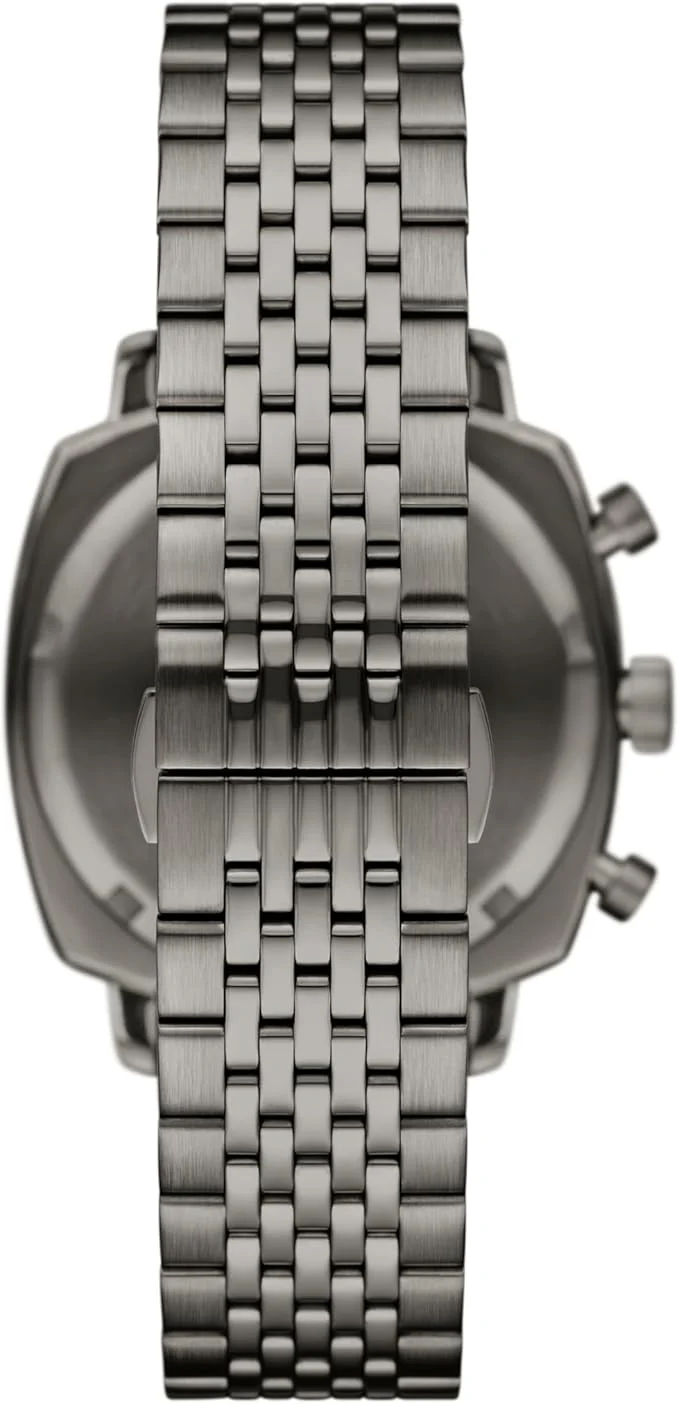 Emporio Men's Chronograph Gunmetal Stainless Steel Watch (Model: AR11689) - Image 4