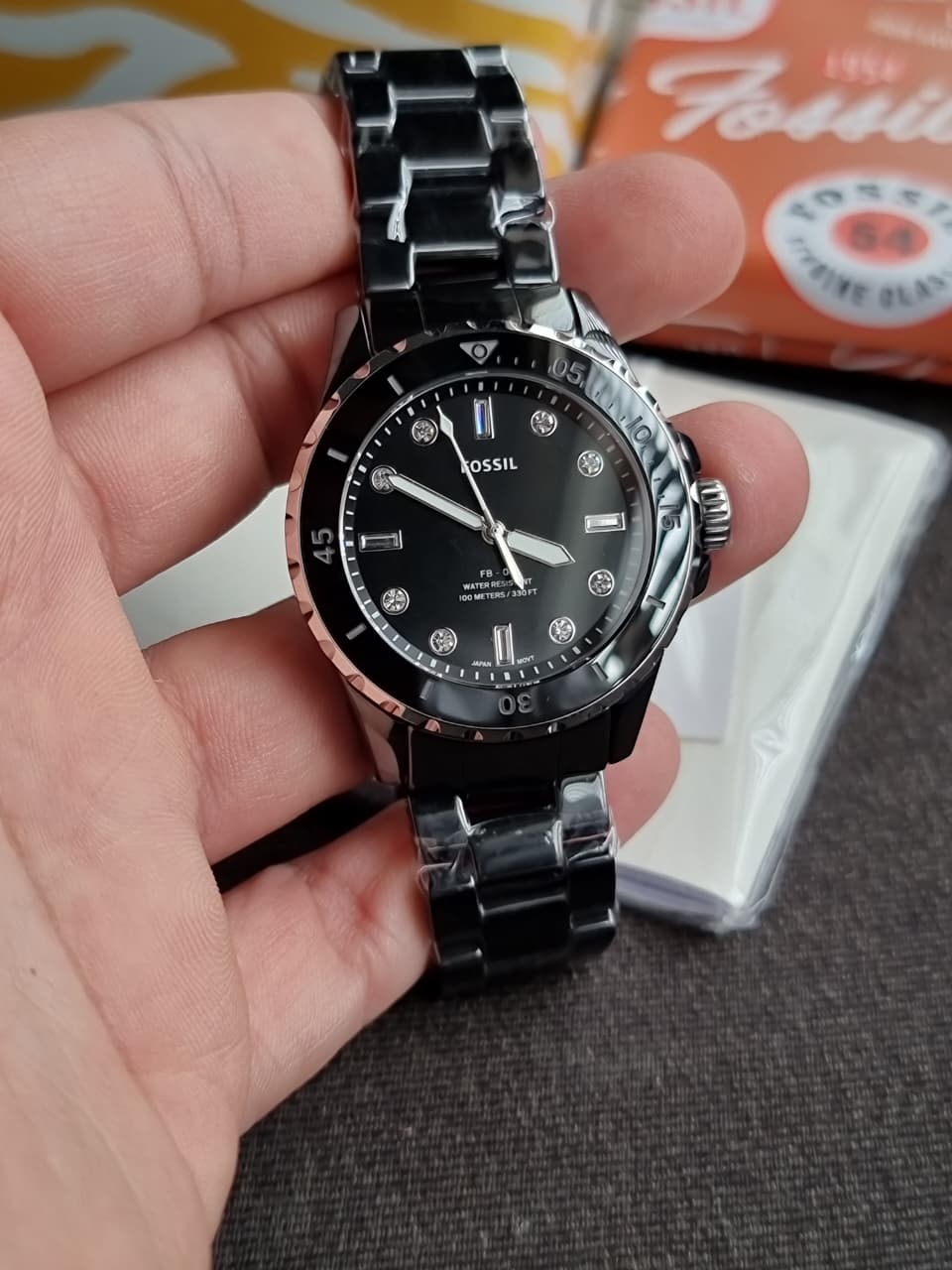 FB-01 Three-Hand Black Ceramic Watch - Image 6