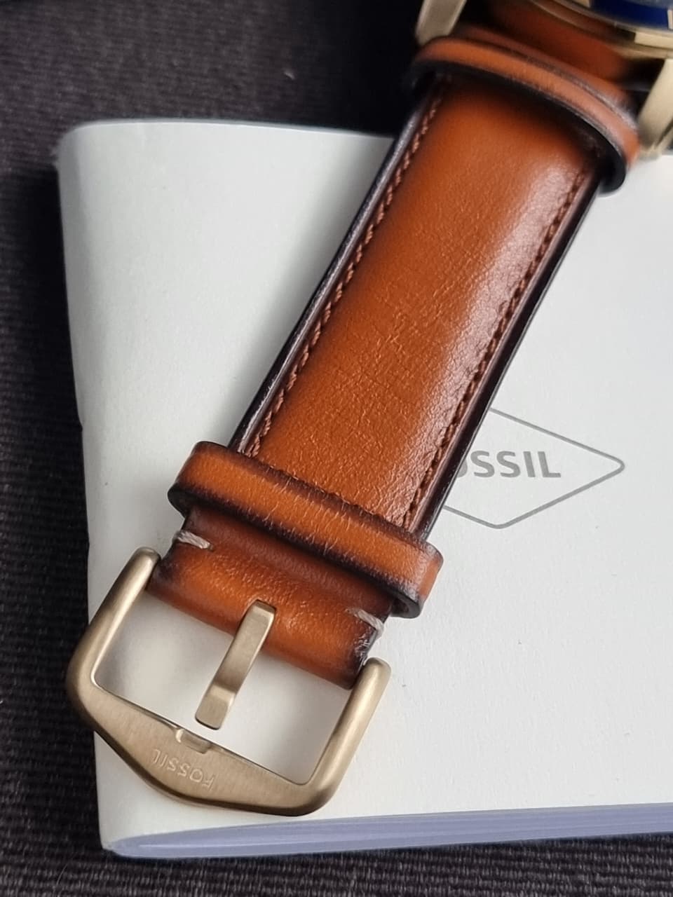Fossil Analog Blue Dial Men's Watch-FS5268 - Image 3