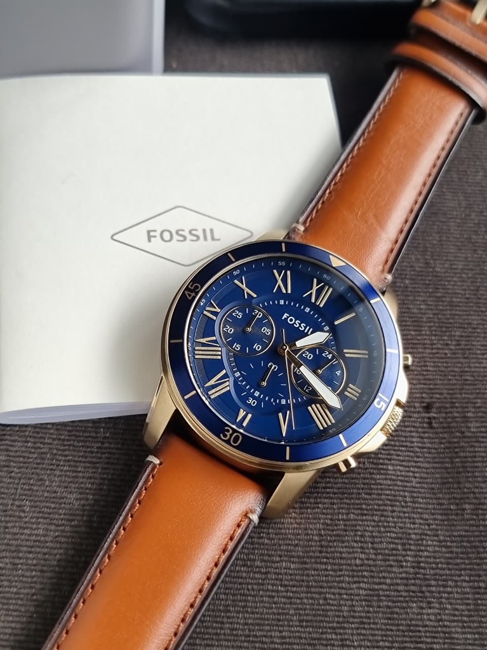 Fossil Analog Blue Dial Men's Watch-FS5268 - Image 6