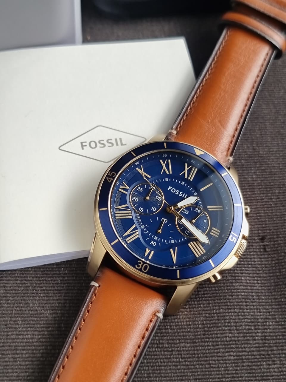 Fossil Analog Blue Dial Men's Watch-FS5268 - Image 8