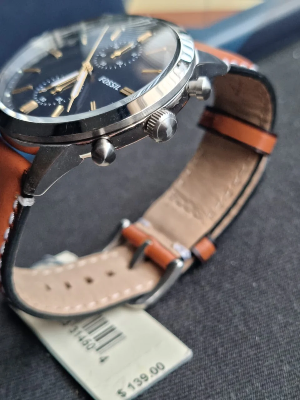 Fossil Analog Blue Dial Men's Watch - FS5279 - Image 3