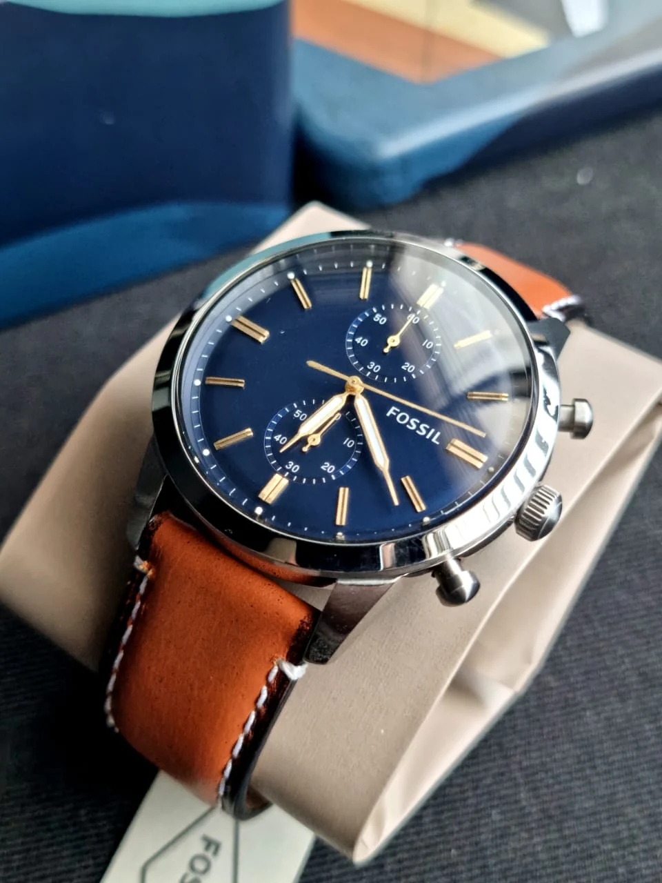 Fossil Analog Blue Dial Men's Watch - FS5279 - Image 6