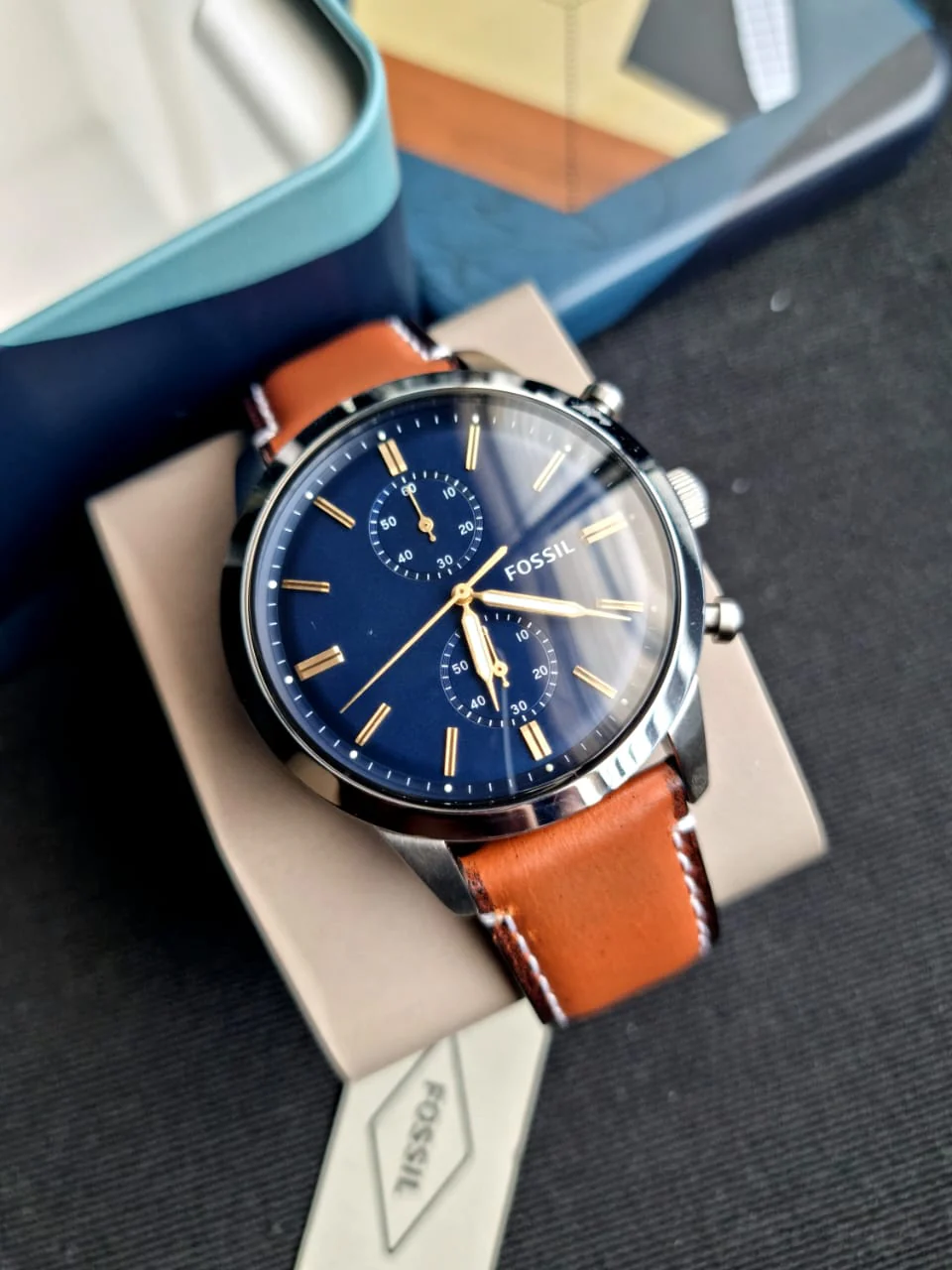 Fossil Analog Blue Dial Men's Watch - FS5279 - Image 9