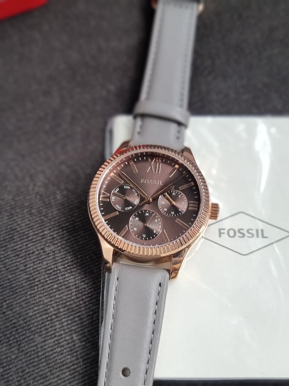 Fossil Analog Gray Dial Women's Watch-BQ3764 - Image 5