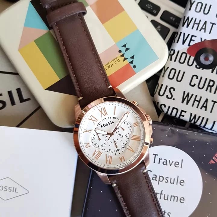 Fossil Analog Silver Dial Men's Watch-FS4991 - Image 4