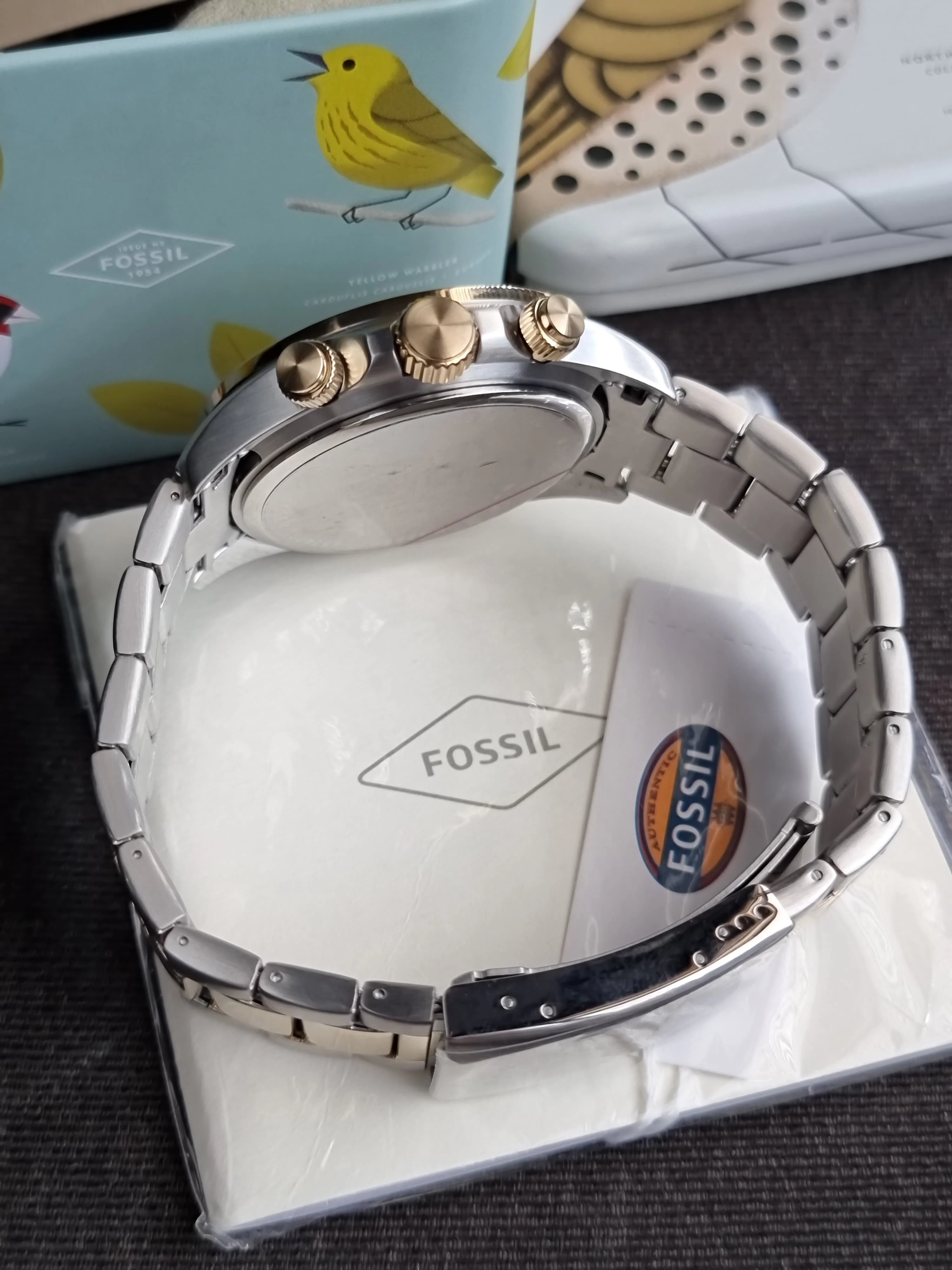 Fossil Autocross Multifunction Two-Tone Stainless Steel Watch Bq2876 - Image 6