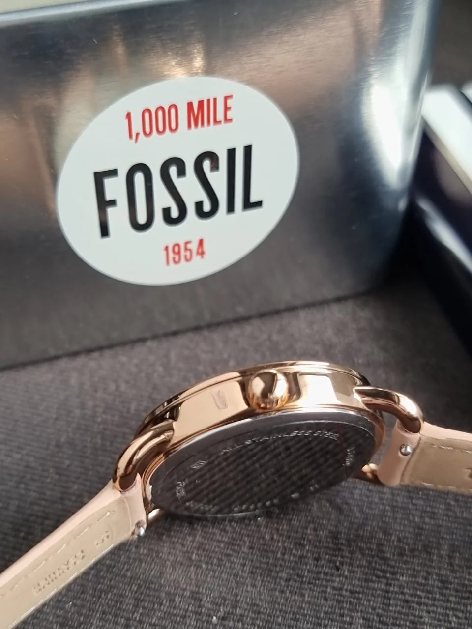 Fossil Copeland ES4823 Women's Watch – 34mm Rose Gold, Stainless Steel Case, Leather Strap, Quartz - Image 6