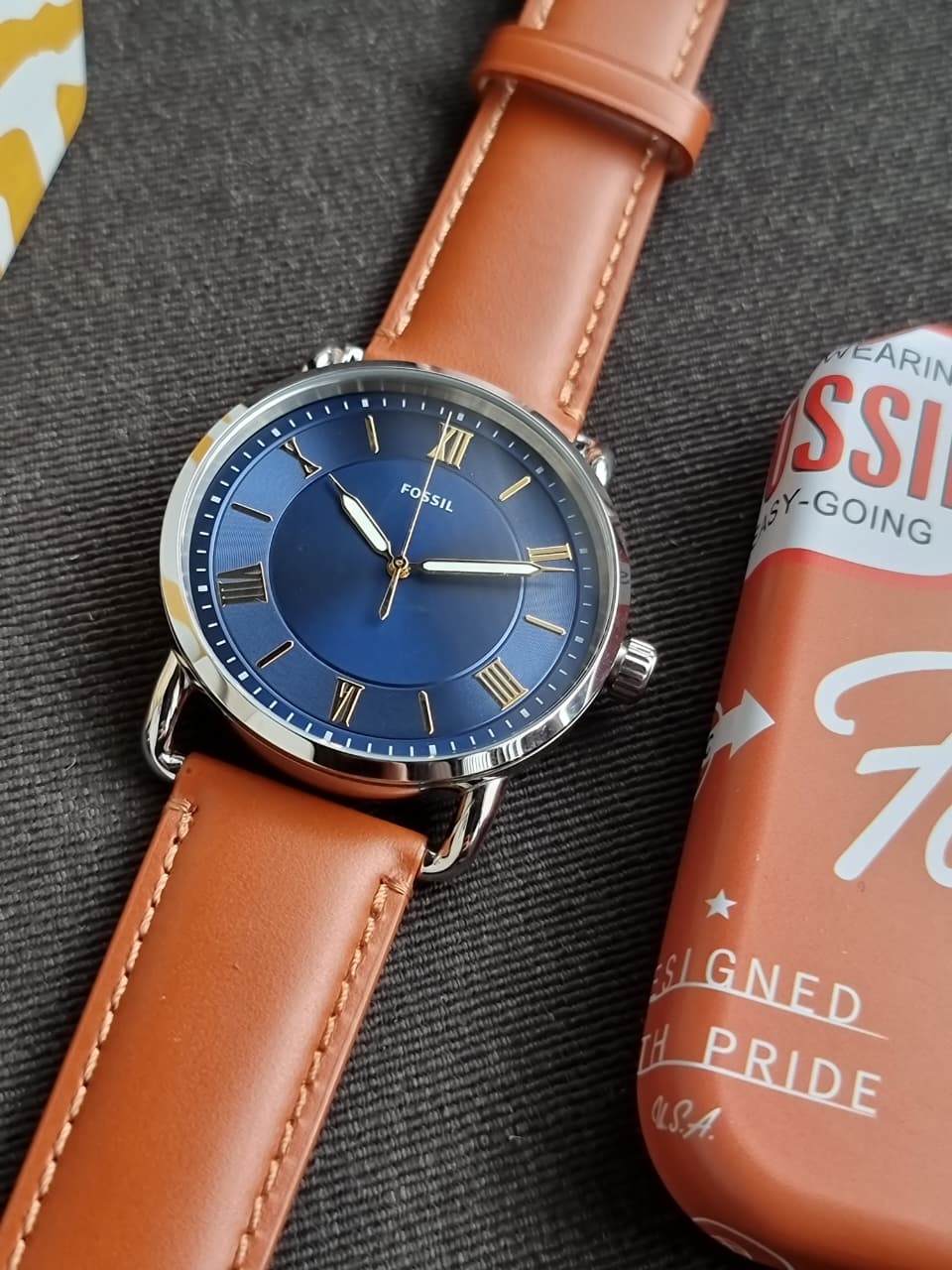 FOSSIL Copeland Quartz Blue Dial Men's Watch Item No. FS5661 - Image 2