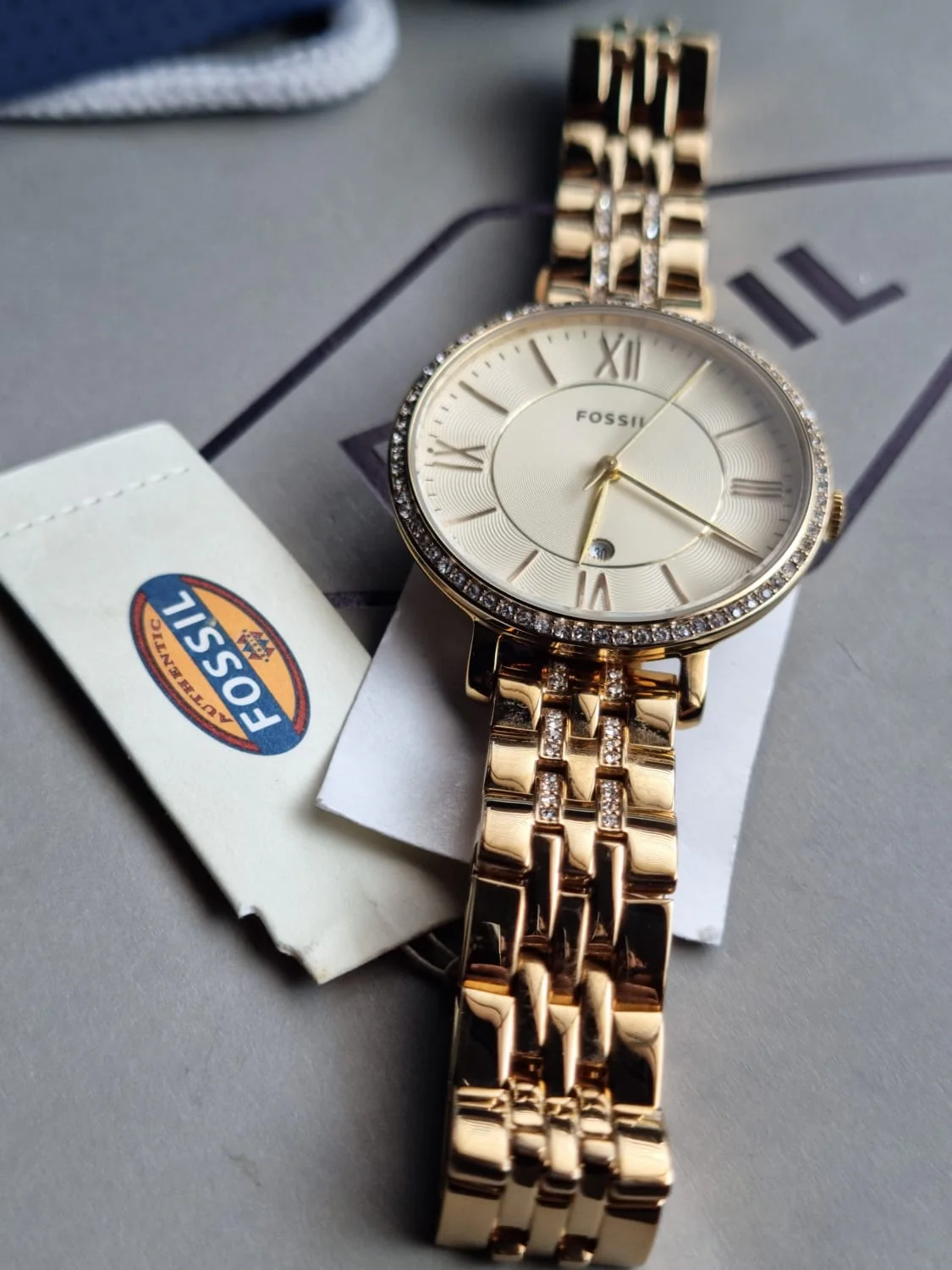 Fossil Women’s Quartz Stainless Steel Gold Dial 36mm Watch ES3547 - Image 6
