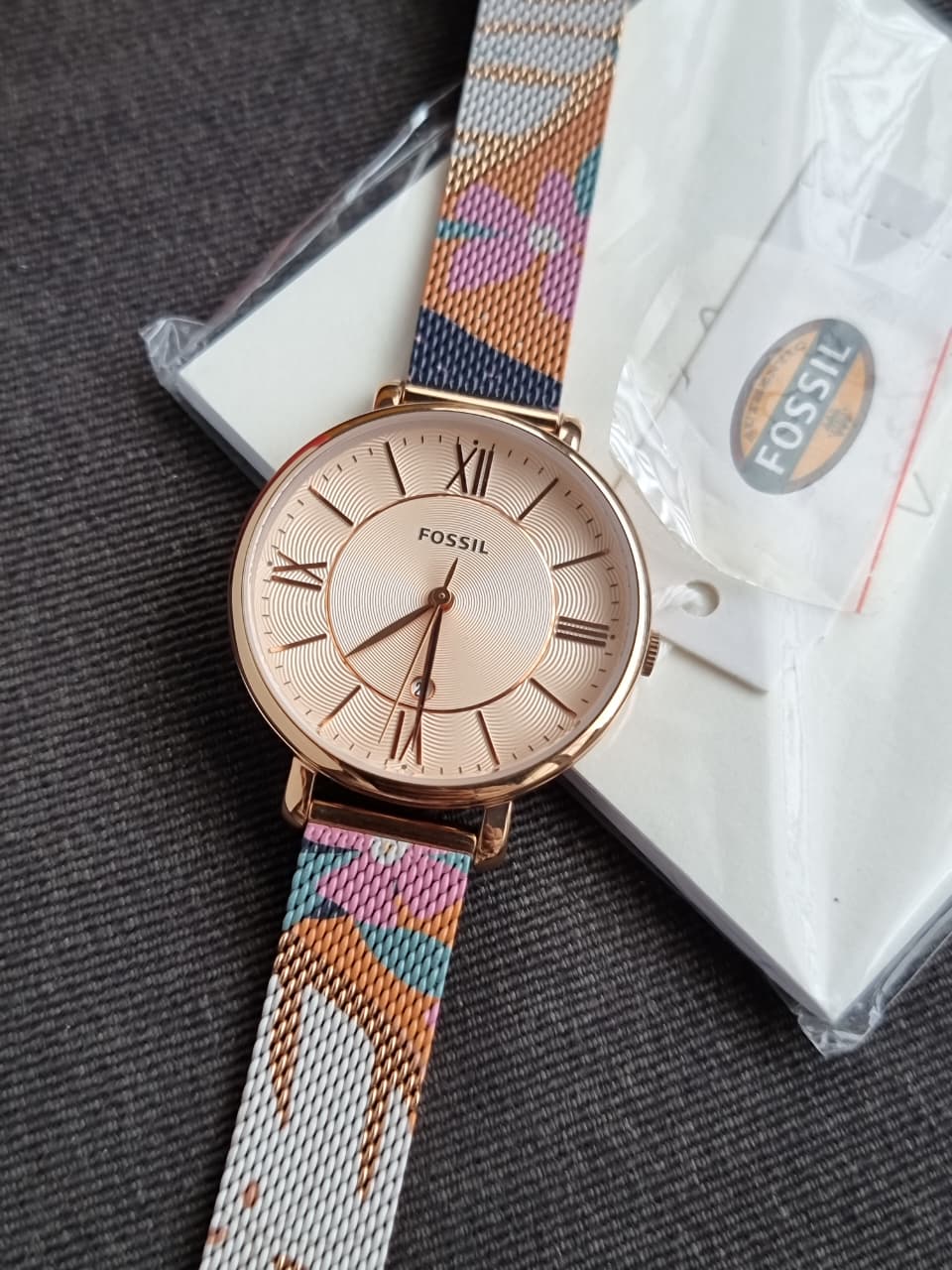 Fossil ES5170 Jacqueline Women's Rose Gold Mesh Watch