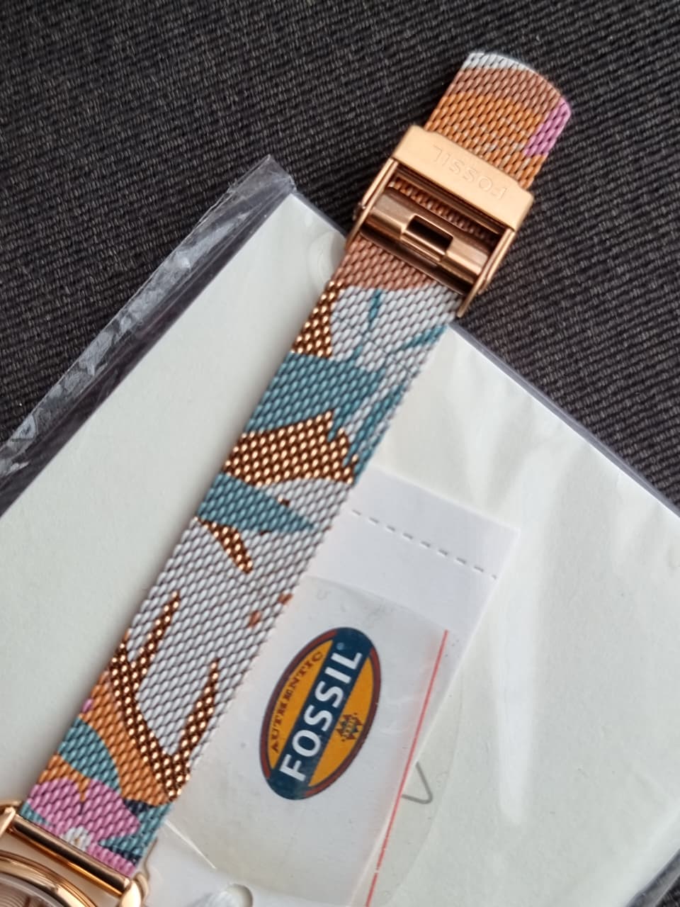 Fossil ES5170 Jacqueline Women's Rose Gold Mesh Watch - Image 2