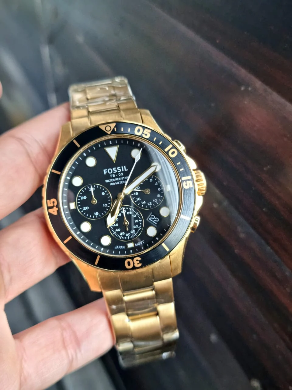 Fossil Fb-03 Chronograph Stainless Steel Quartz FS5727 100M Men's - Image 8