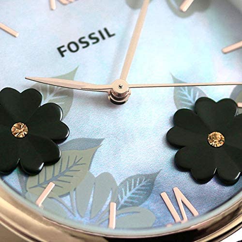 [Fossil] FOSSIL Jacqueline 1.4 inches (36 mm) Floral Pattern Quartz Ladies Watch - Image 5