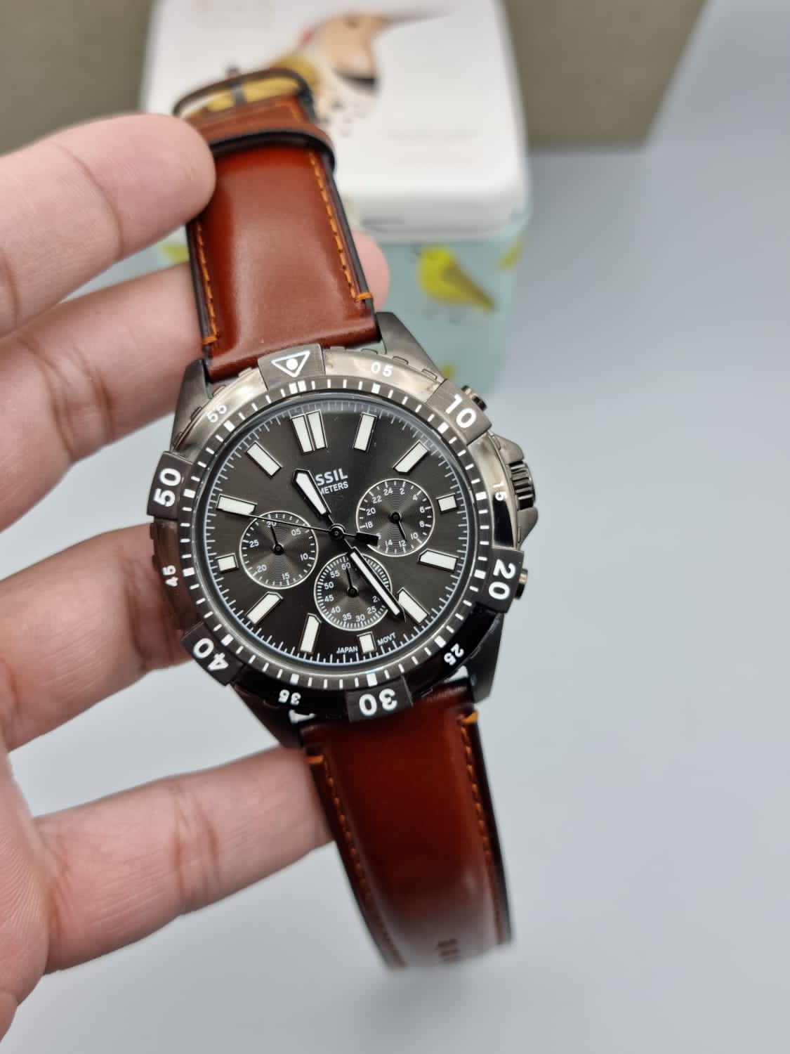 Fossil Garrett Analog Grey Dial Men's Watch-FS5770 - Image 7