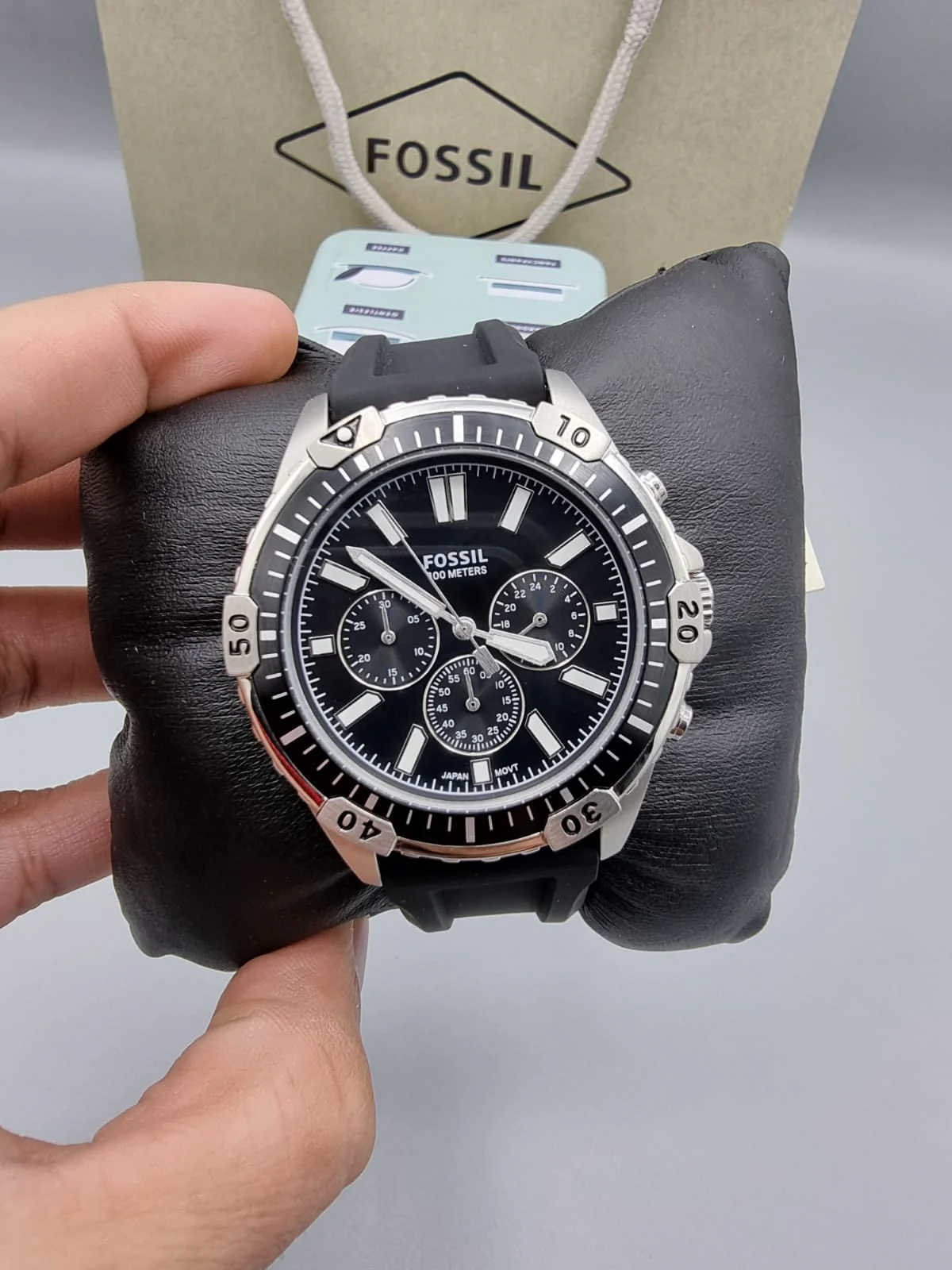 FOSSIL Garrett Chronograph Quartz Black Dial Men's Watch FS5624 - Image 2