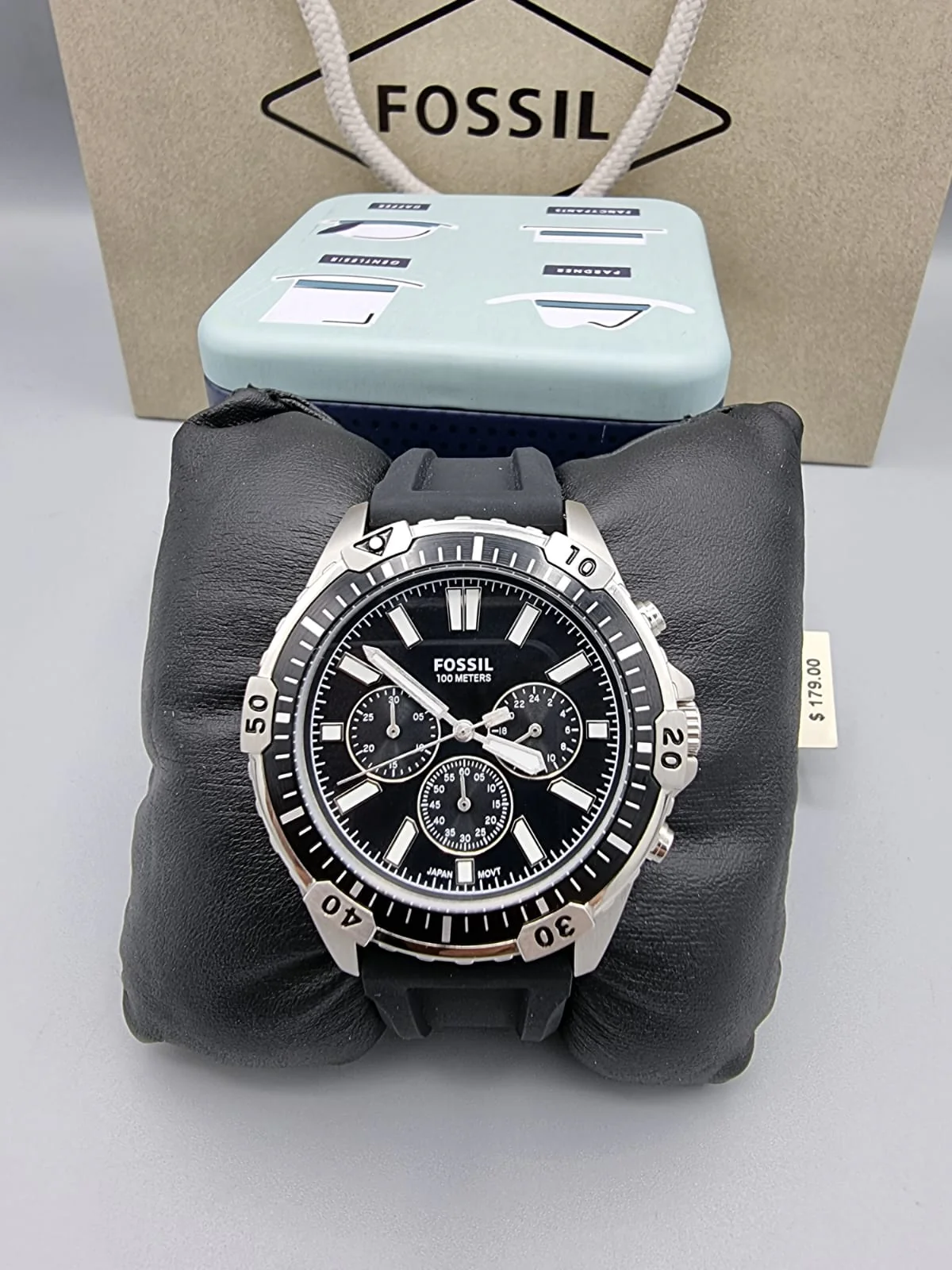 FOSSIL Garrett Chronograph Quartz Black Dial Men's Watch FS5624 - Image 3