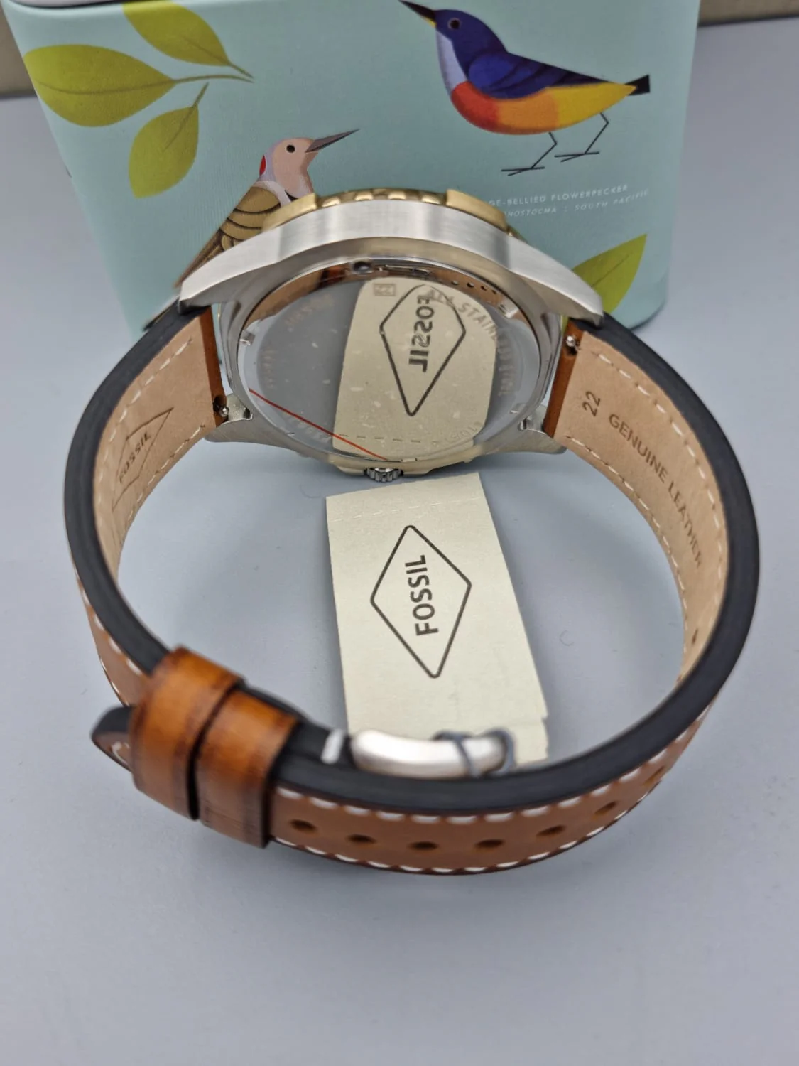 FOSSIL Garrett Chronograph Quartz Blue Dial Watch FS5625 - Image 3