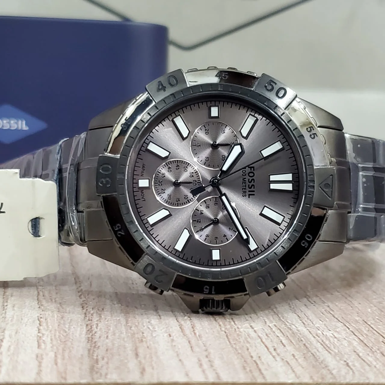 Fossil Garrett Chronograph Smoke Stainless Steel Men's Watch Fs5621 - Image 2