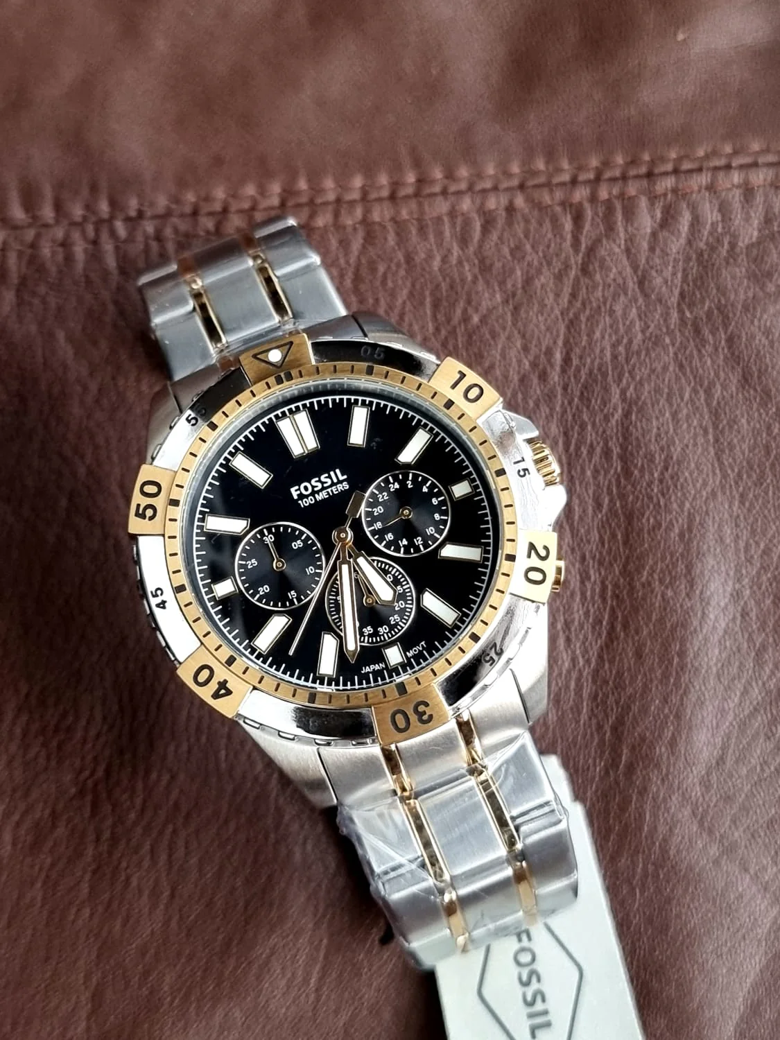 Fossil Garrett Chronograph Stainless Steel Watch FS5771, SILVER - Image 3