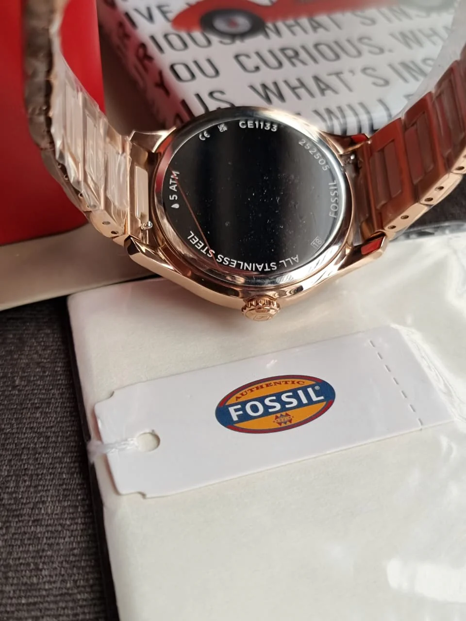 Fossil Gilmore Rose Gold Watches CE1133 (Without Tag ) - Image 3