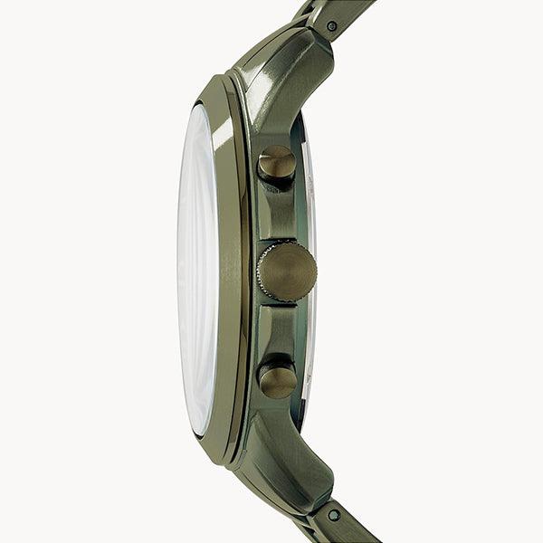 Fossil Grant Chronograph Olive Green Stainless Steel Men's Watch - FS5375 - Image 3