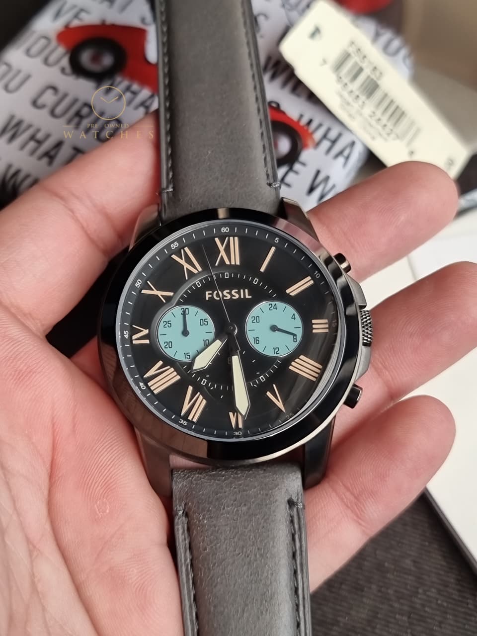 FOSSIL Grant Gunmetal Dial Men's Chronograph Watch FS5183 - Image 6