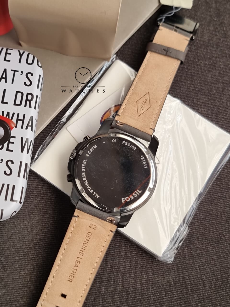 FOSSIL Grant Gunmetal Dial Men's Chronograph Watch FS5183 - Image 8