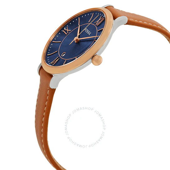 FOSSIL Jacqueline Blue Dial Ladies Leather Watch ES4274 - Image 2