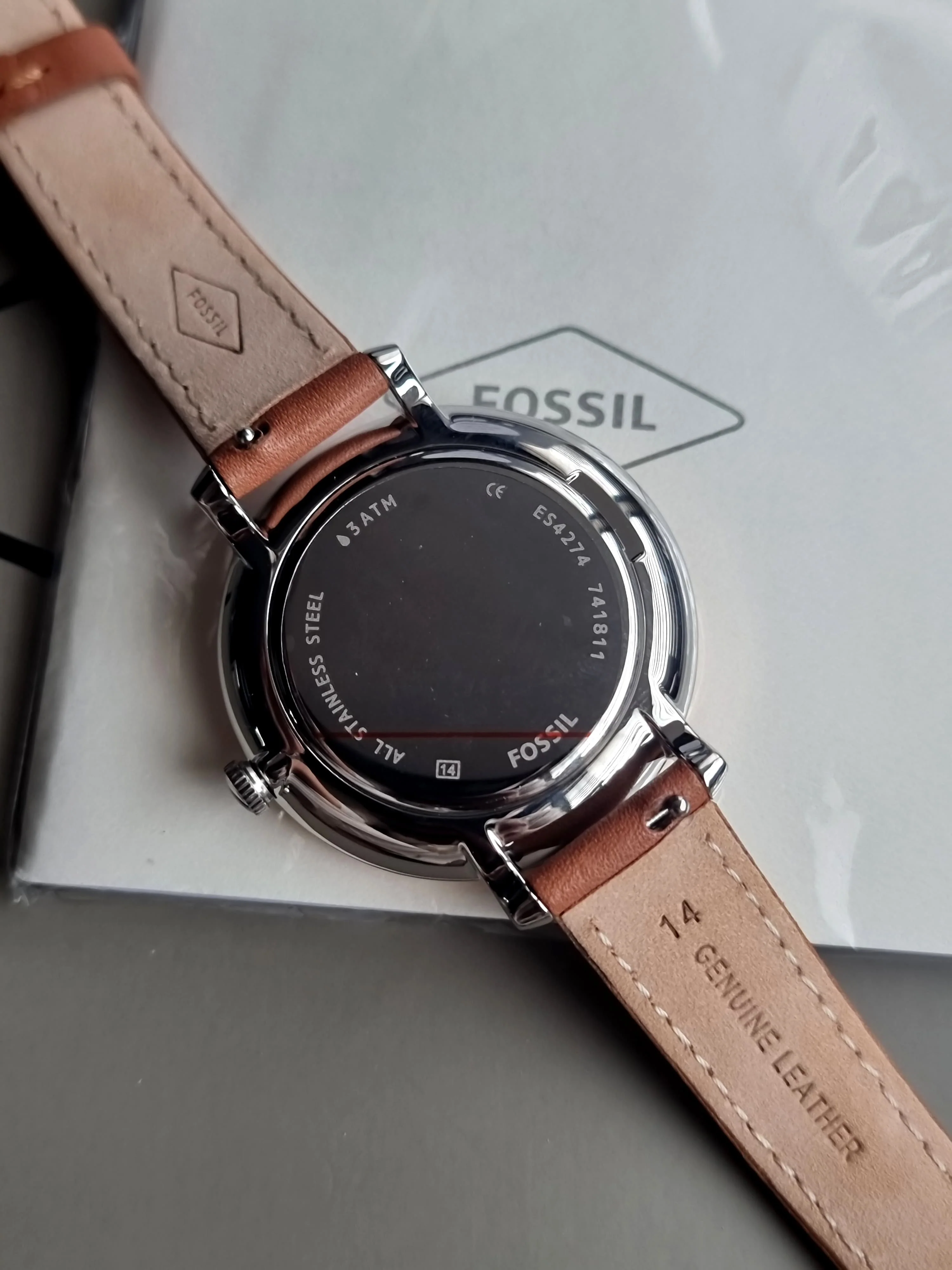 FOSSIL Jacqueline Blue Dial Ladies Leather Watch ES4274 - Image 8