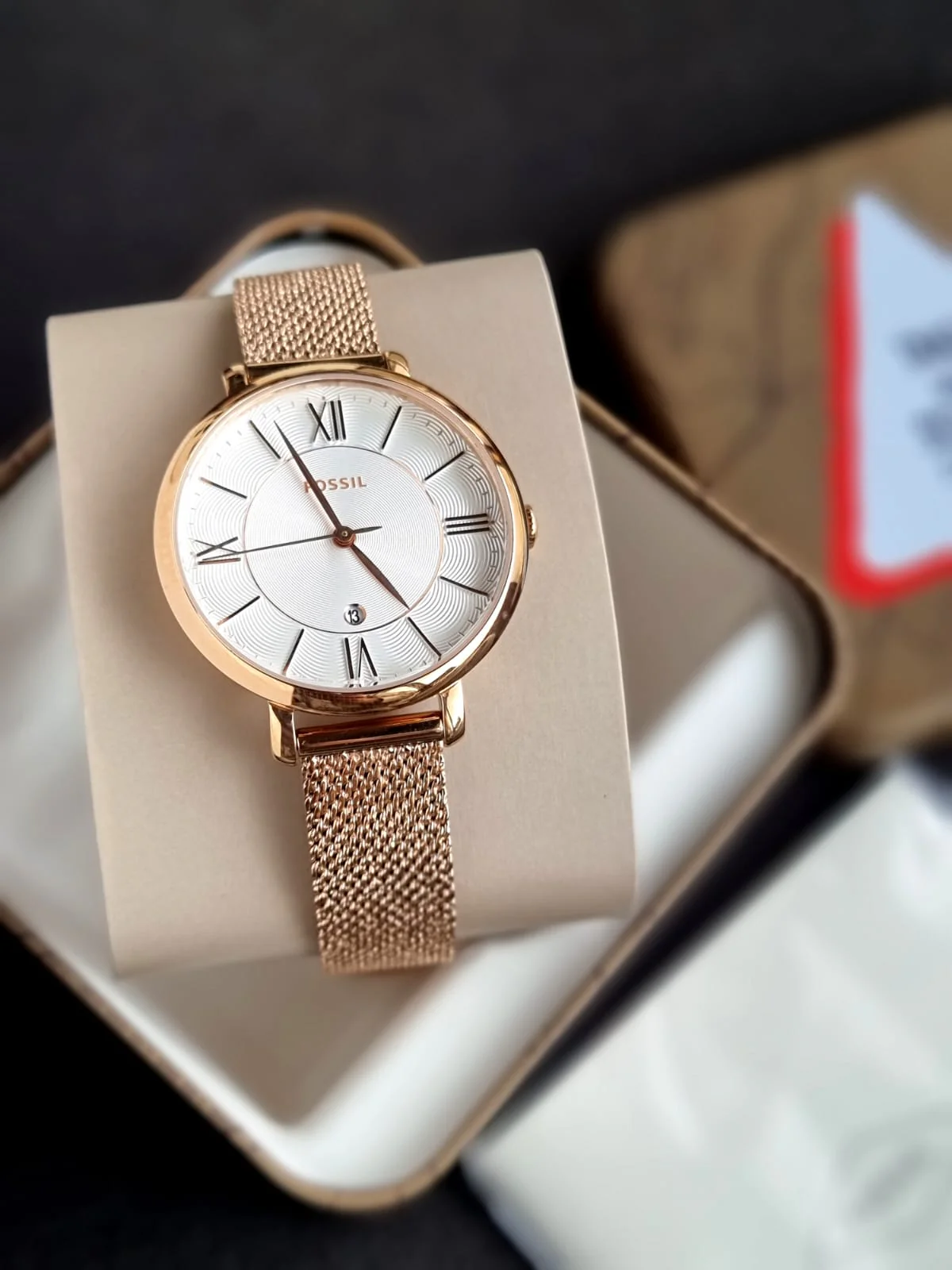 FOSSIL Jacqueline Quartz Silver Dial Ladies Watch ES4352 - Image 2