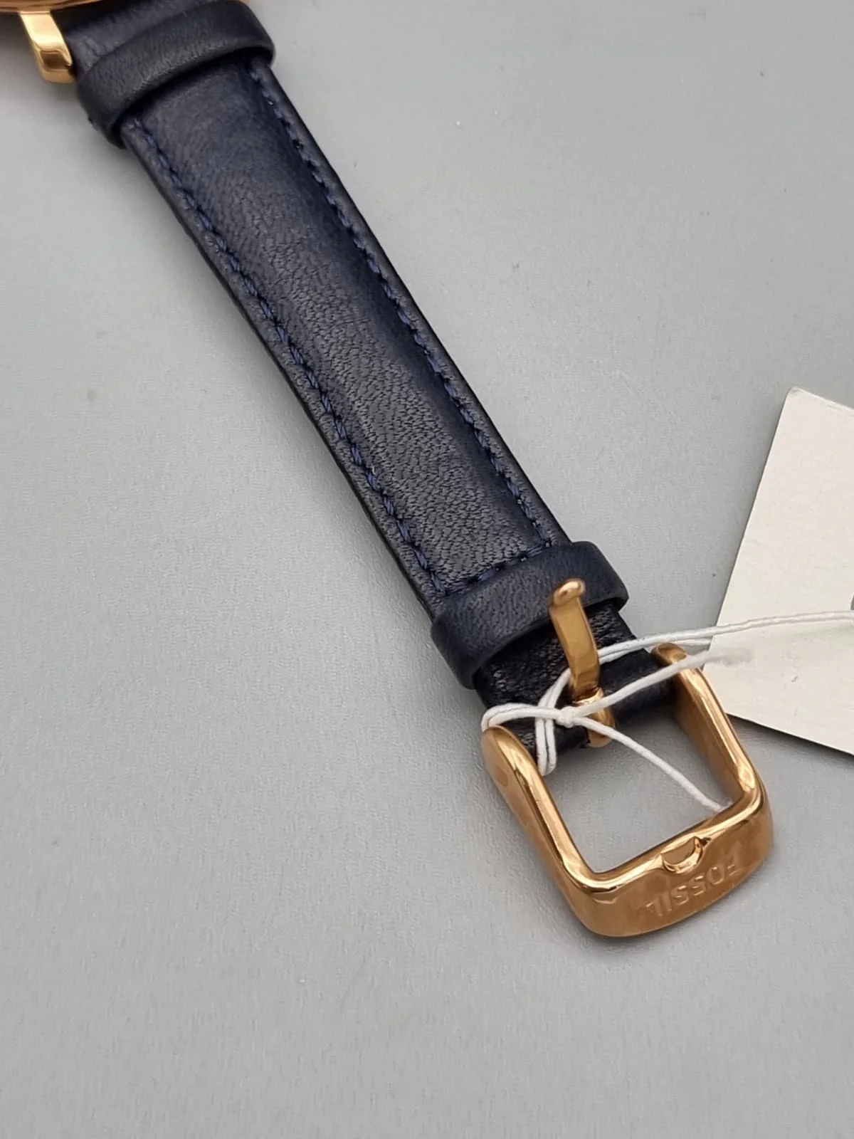FOSSIL Jacqueline Silver Dial Navy Leather Quartz Ladies Watch ES3843 - Image 8