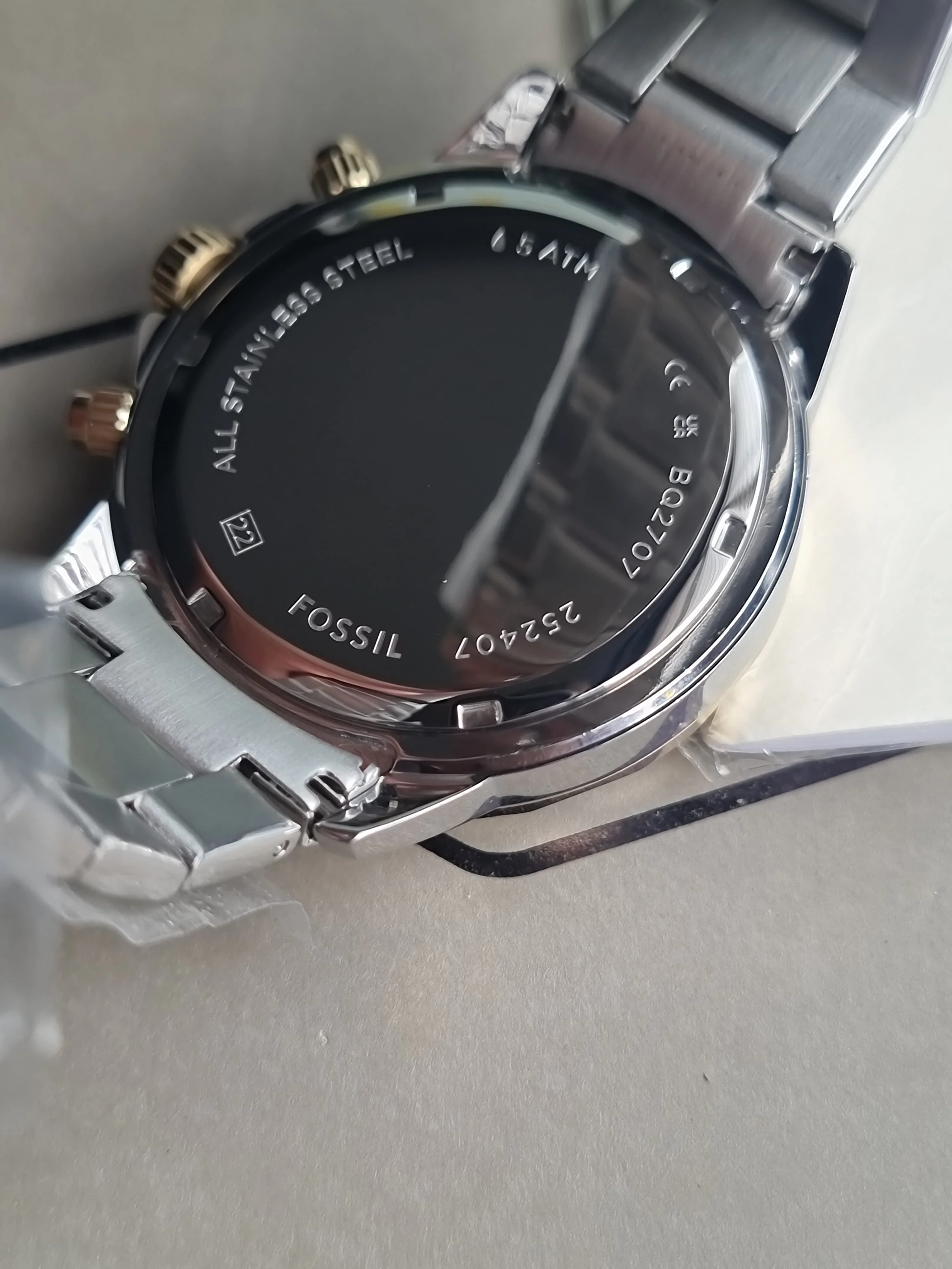 FOSSIL Men Bannon Multifunction Quartz Two-Tone Stainless Steel Watch BQ2707 - Image 6