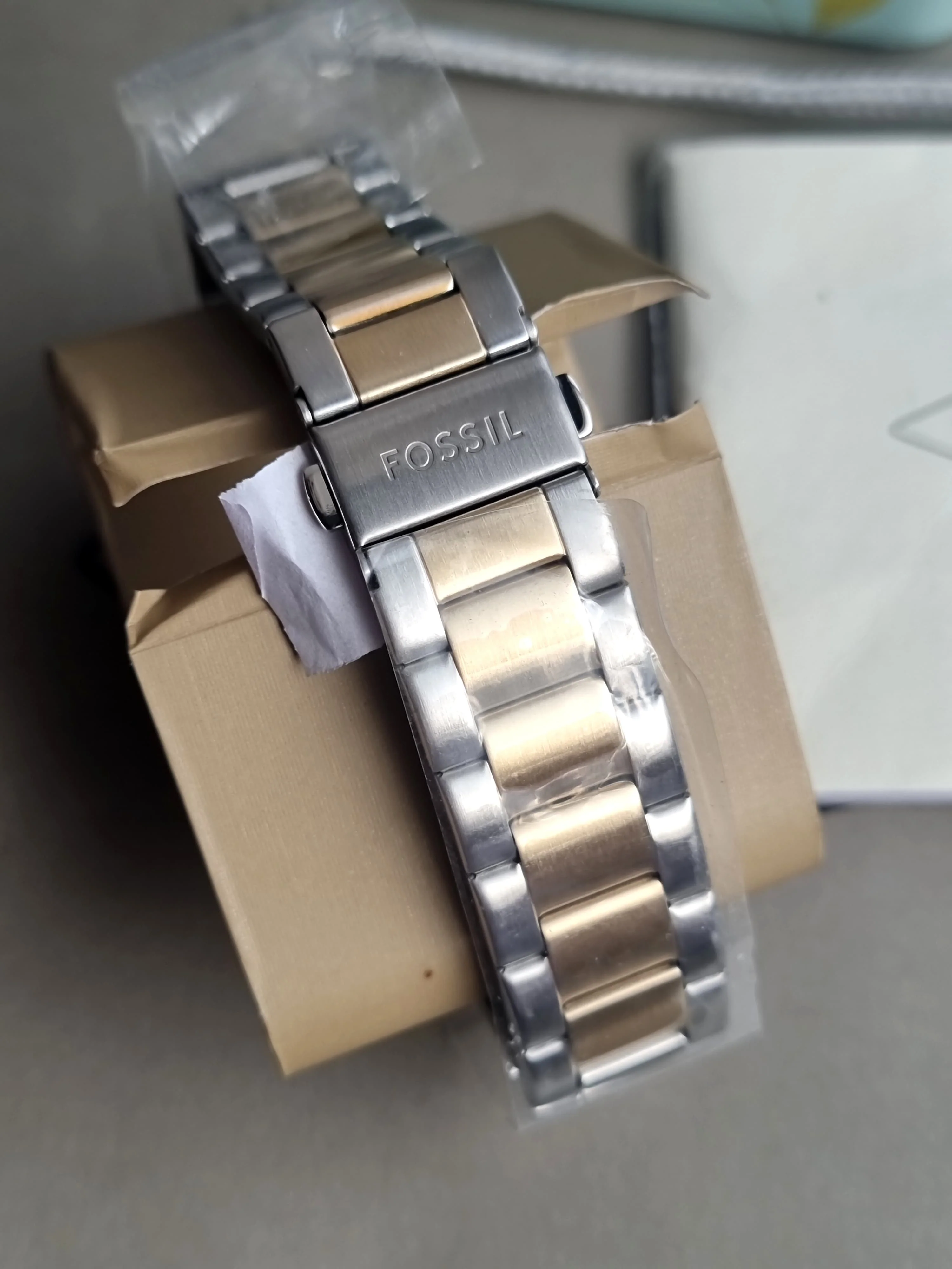 FOSSIL Men Bannon Multifunction Quartz Two-Tone Stainless Steel Watch BQ2707 - Image 8