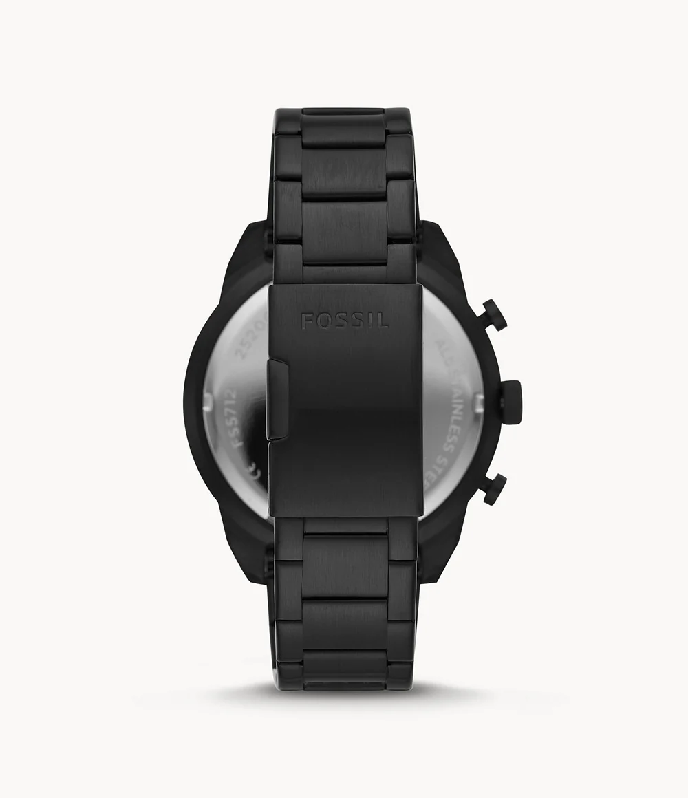 Fossil Men’s Chronograph Quartz Stainless Steel Black Dial 50mm Watch FS5712 - Image 2