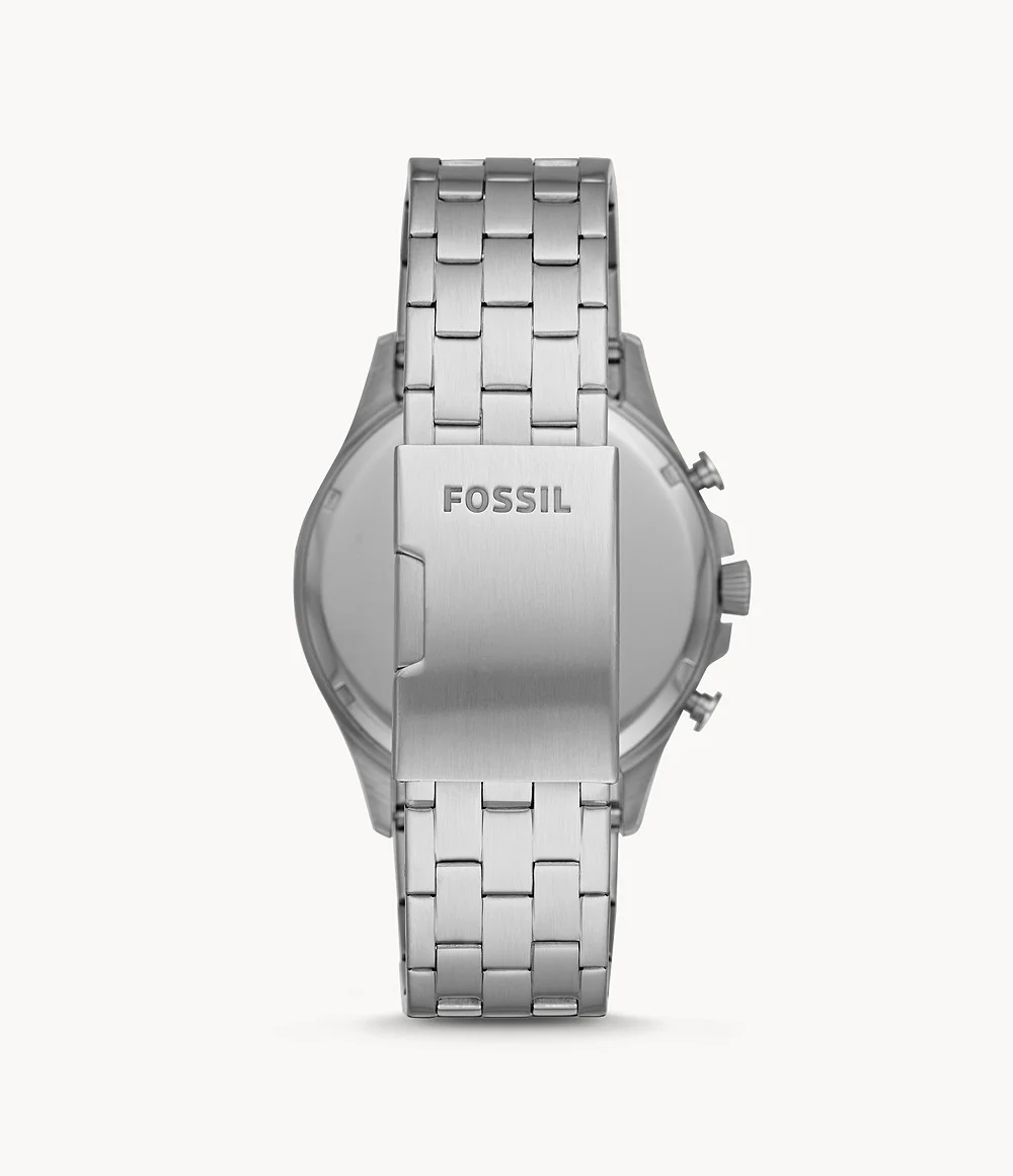 Fossil Men’s Chronograph Quartz Stainless Steel Blue Dial 46mm Watch FS5605 - Image 6